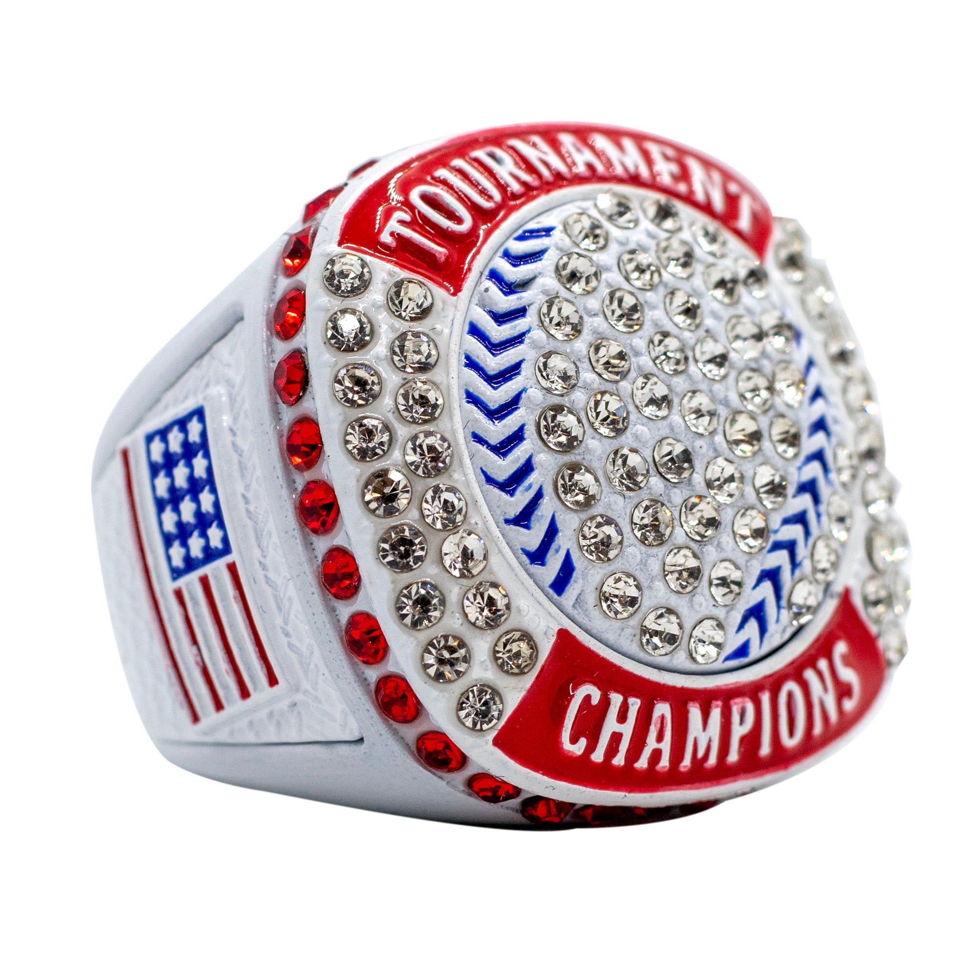 Gen5 Black Baseball Tournament Finalists Ring (Black/Silver/Red) Size 11