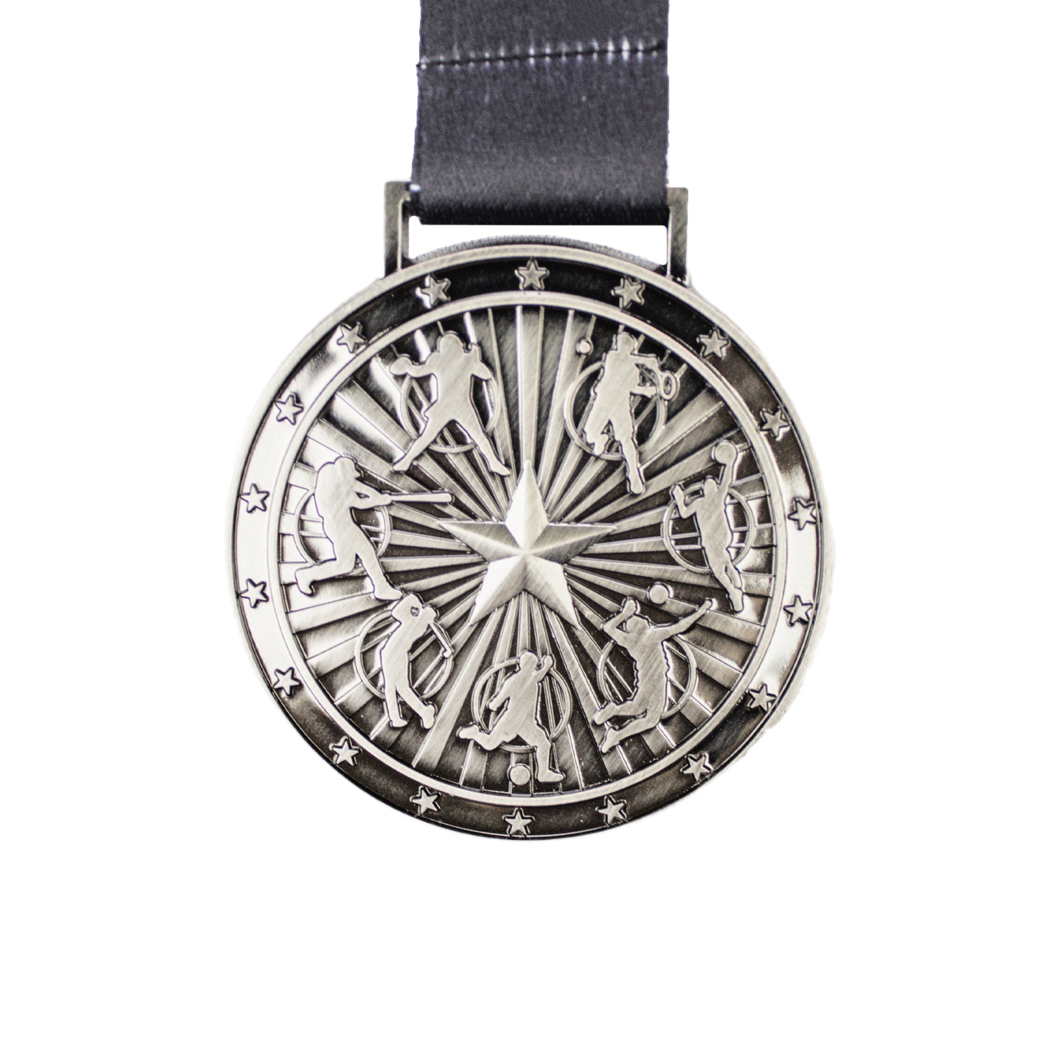 ANTIQUE NICKEL 2.5" ALL-SPORTS MEDAL