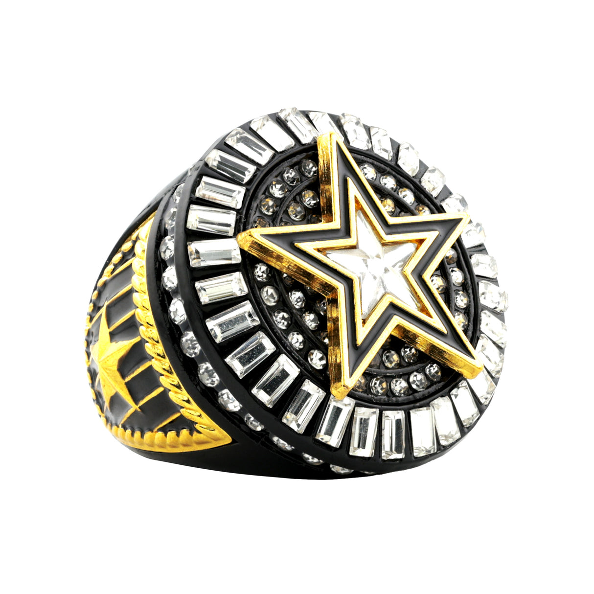 STAR26 GOLD&BLACK RING