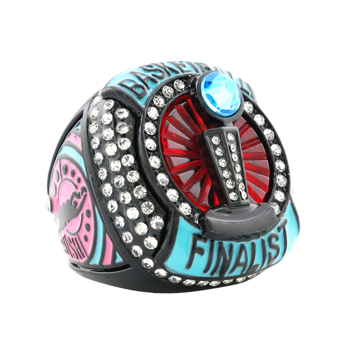 BASKETBALL25 NEONOUT4 FINALIST RING