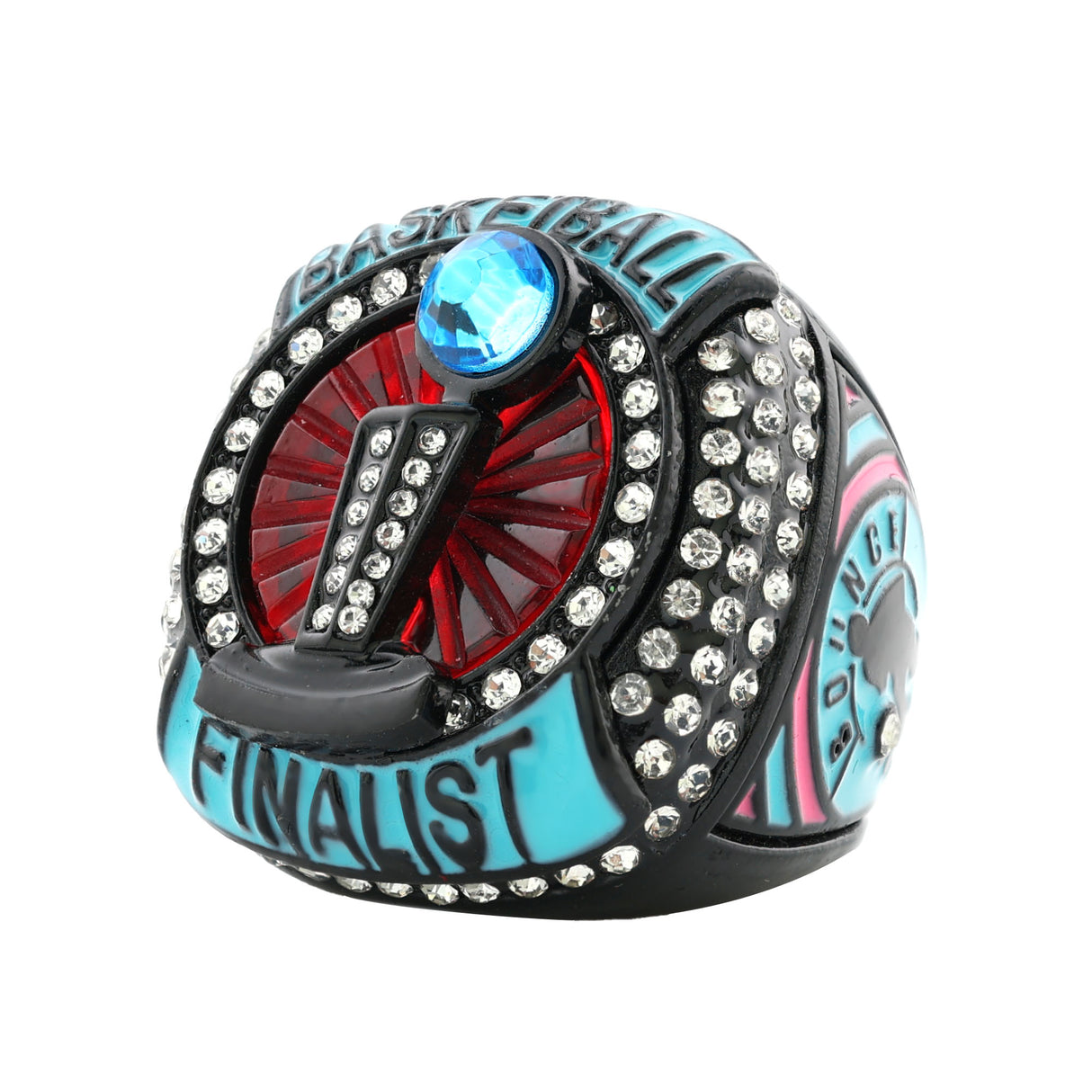 BASKETBALL25 NEONOUT4 FINALIST RING