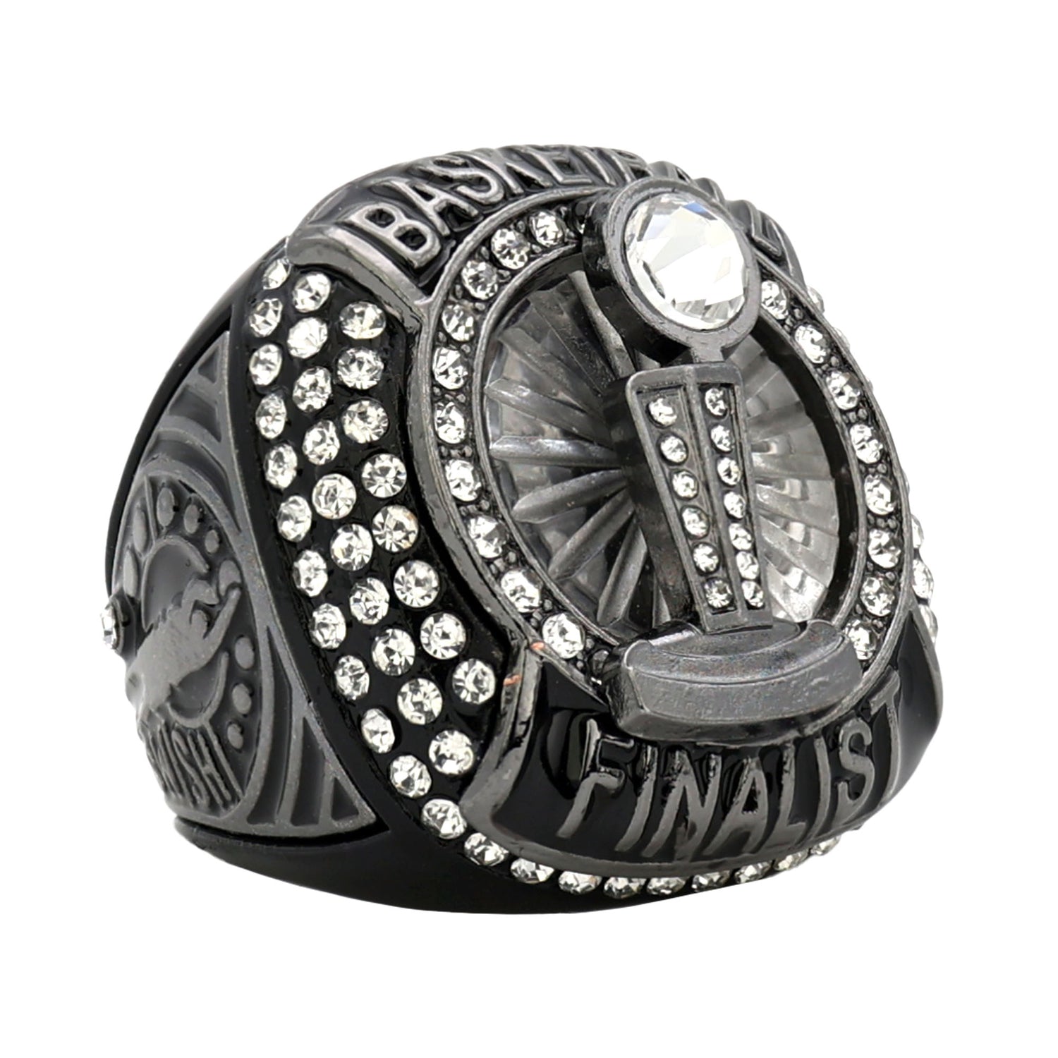 BASKETBALL25 METALLIC GREY2 FINALIST RING