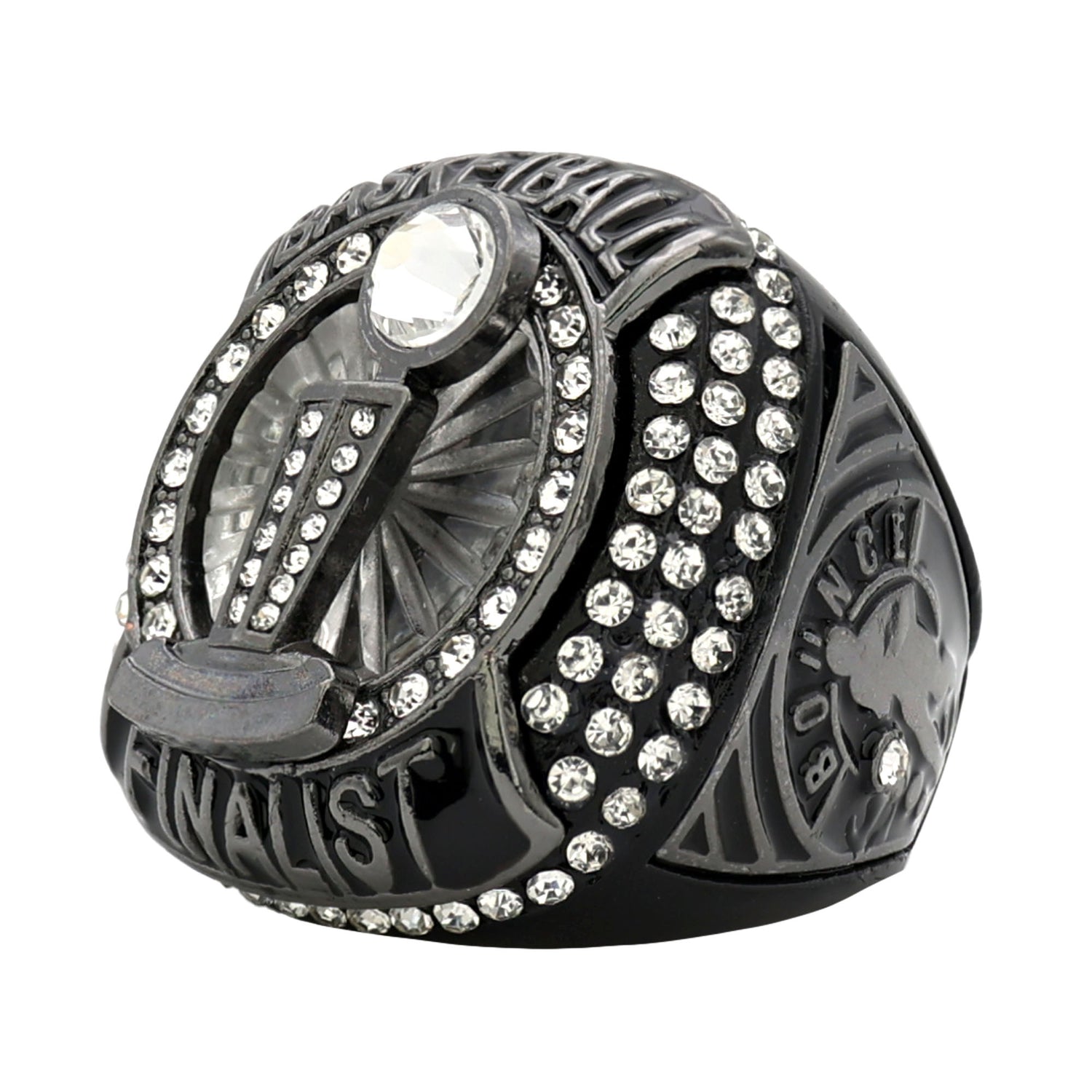 BASKETBALL25 METALLIC GREY2 FINALIST RING