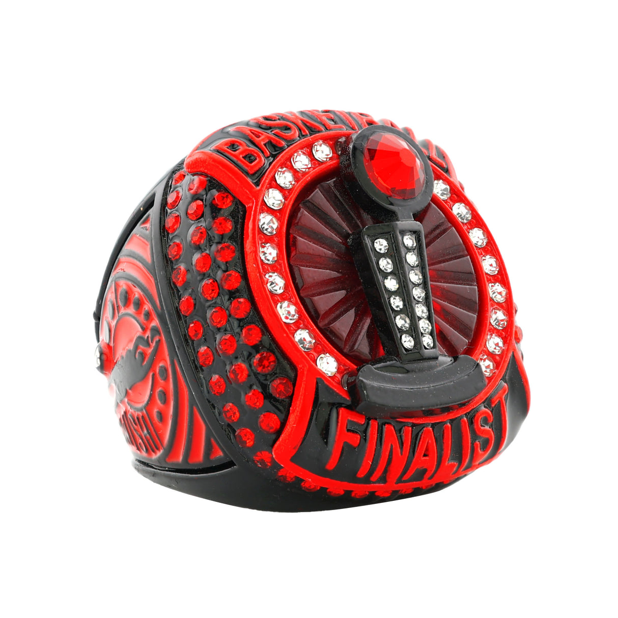 BASKETBALL25 NEON RED FINALIST RING