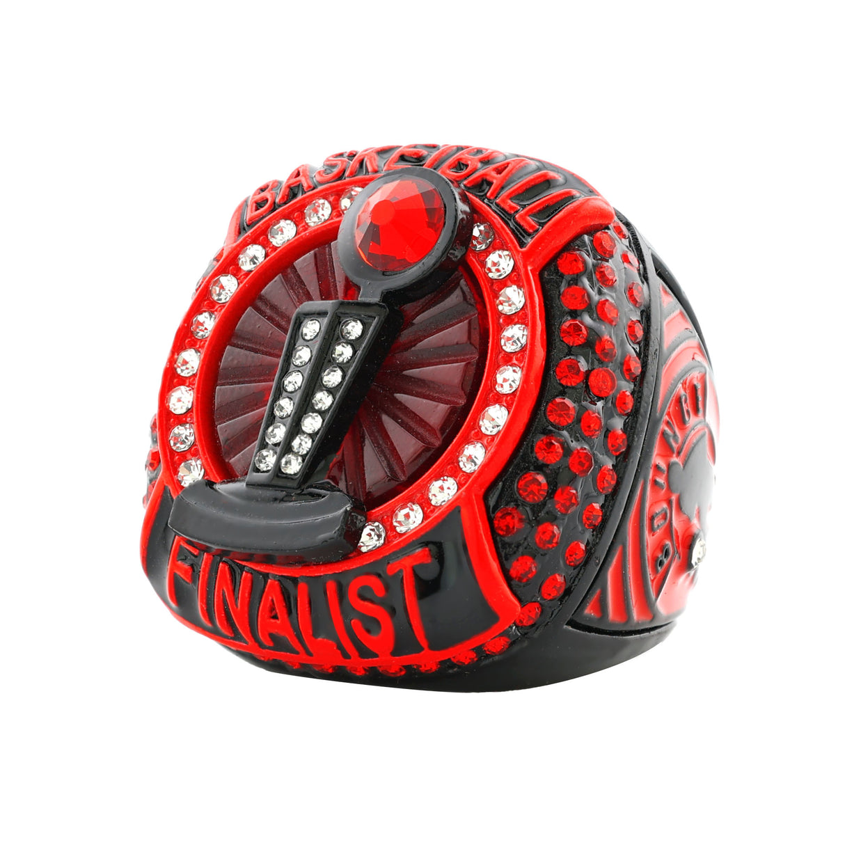 BASKETBALL25 NEON RED FINALIST RING