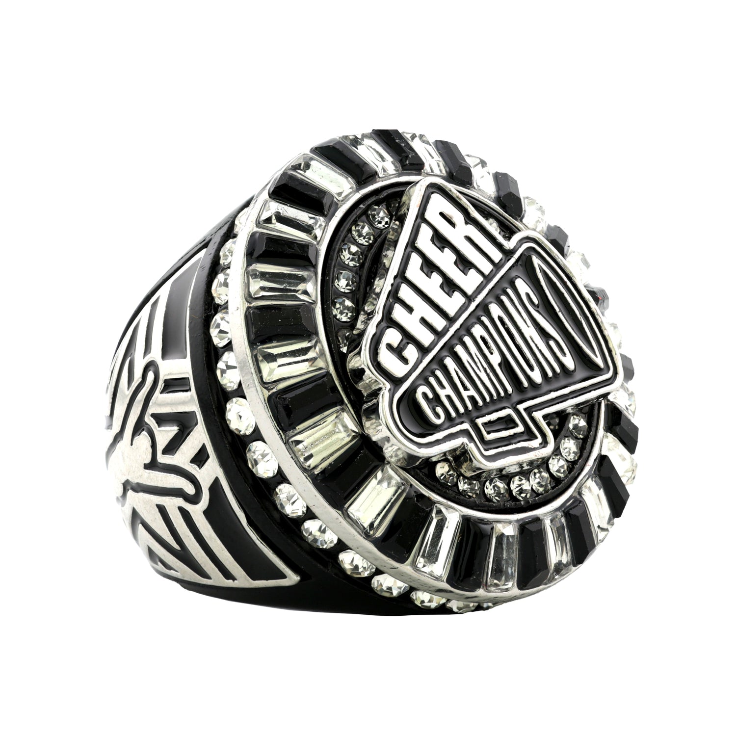 CHEER26 BLACK&SILVER CHAMPIONS RING
