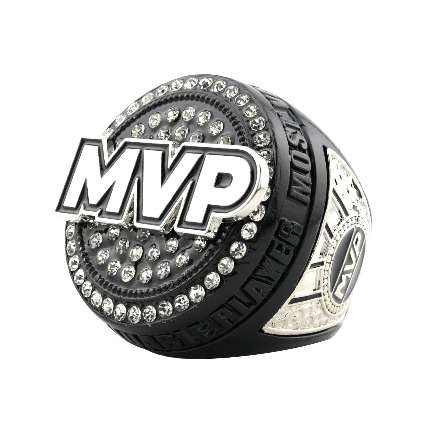 MVP26 BLACK SILVER RING