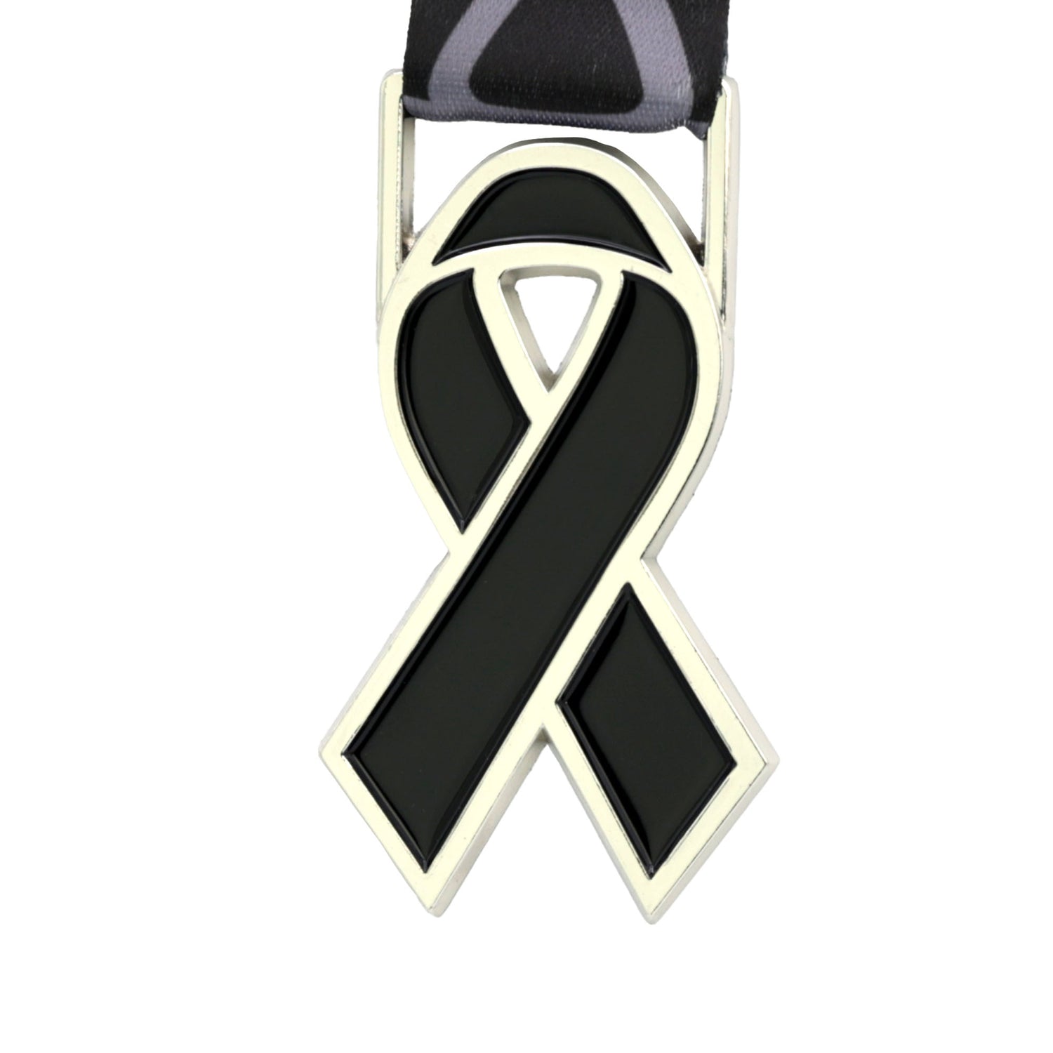 MED26 RIBBON SILVER&BLACK