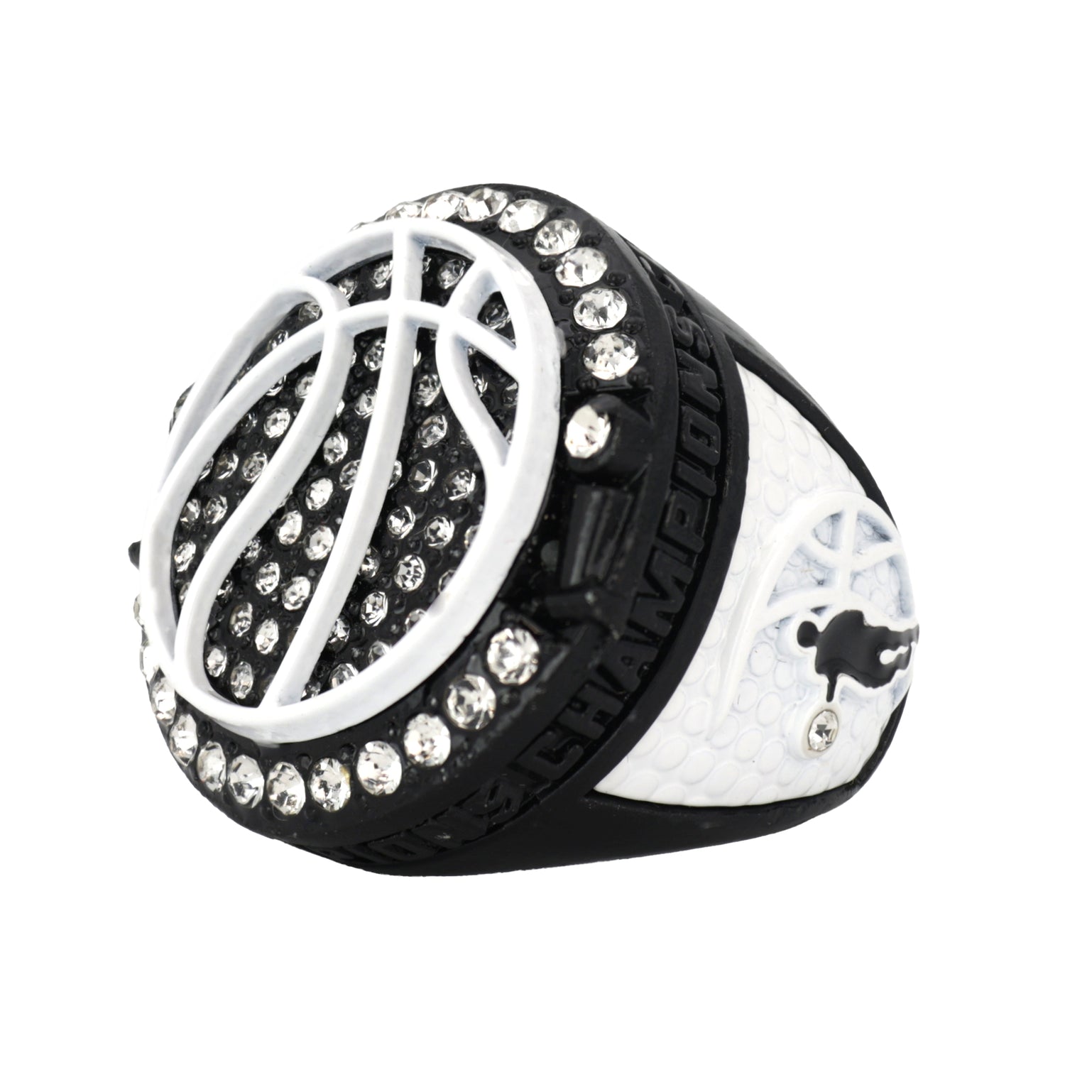 BASKETBALL3 BLACK&WHITE CHAMPIONS RING