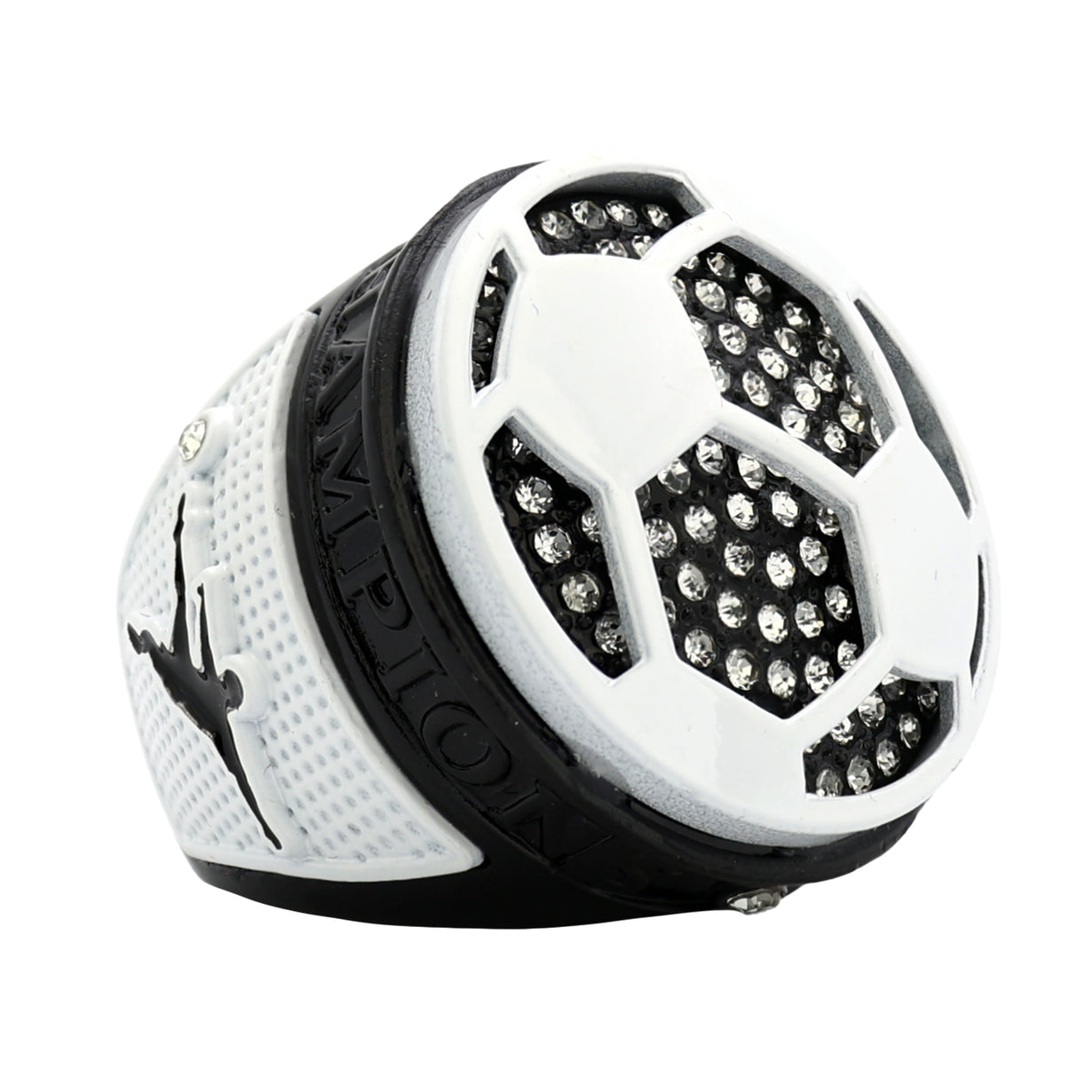 SOCCER2 BLACK&WHITE CHAMPIONS RING