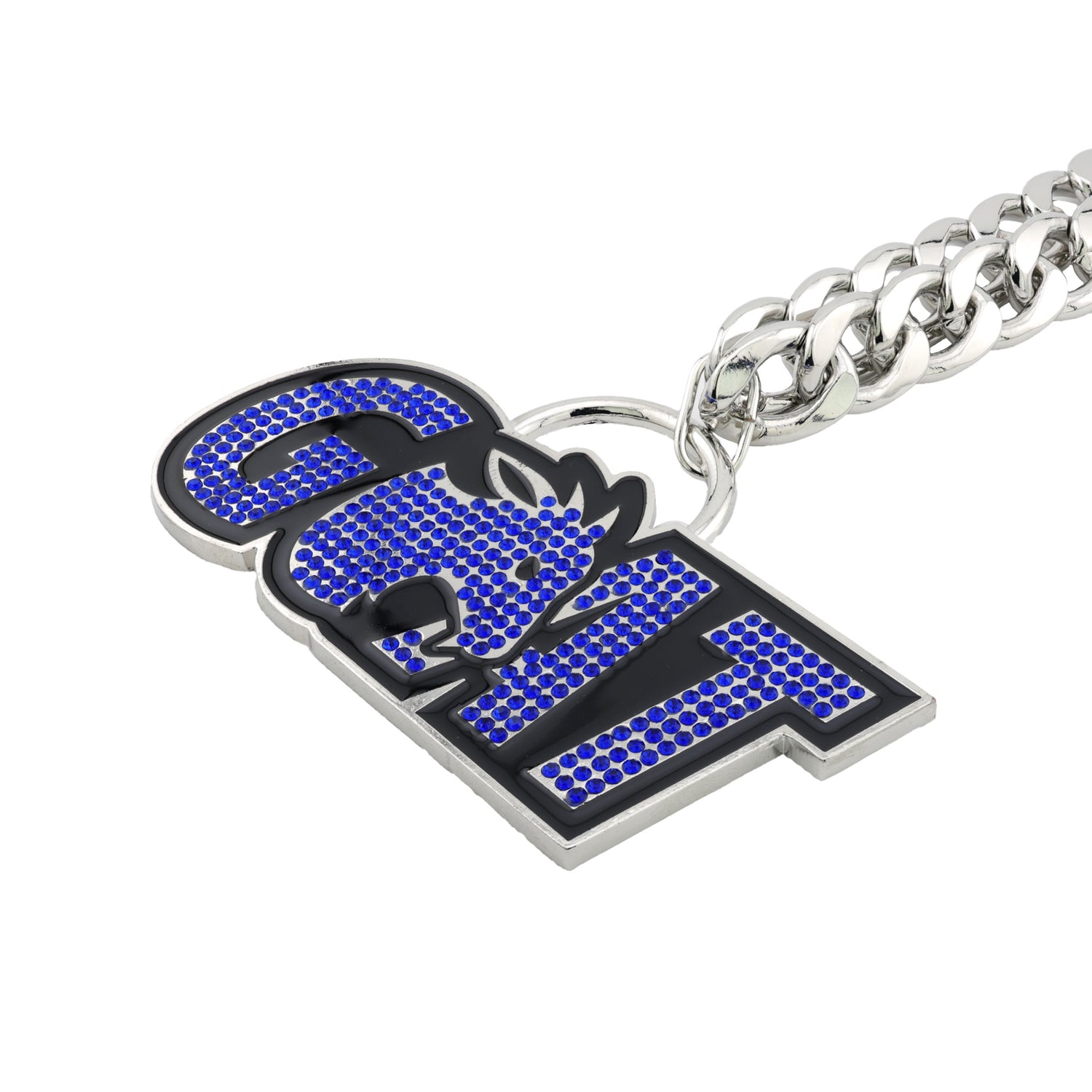 GOAT STONE CHAIN SILVER&BLUE