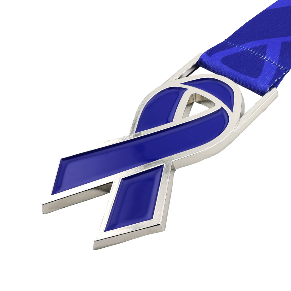 MED26 RIBBON SILVER&BLUE