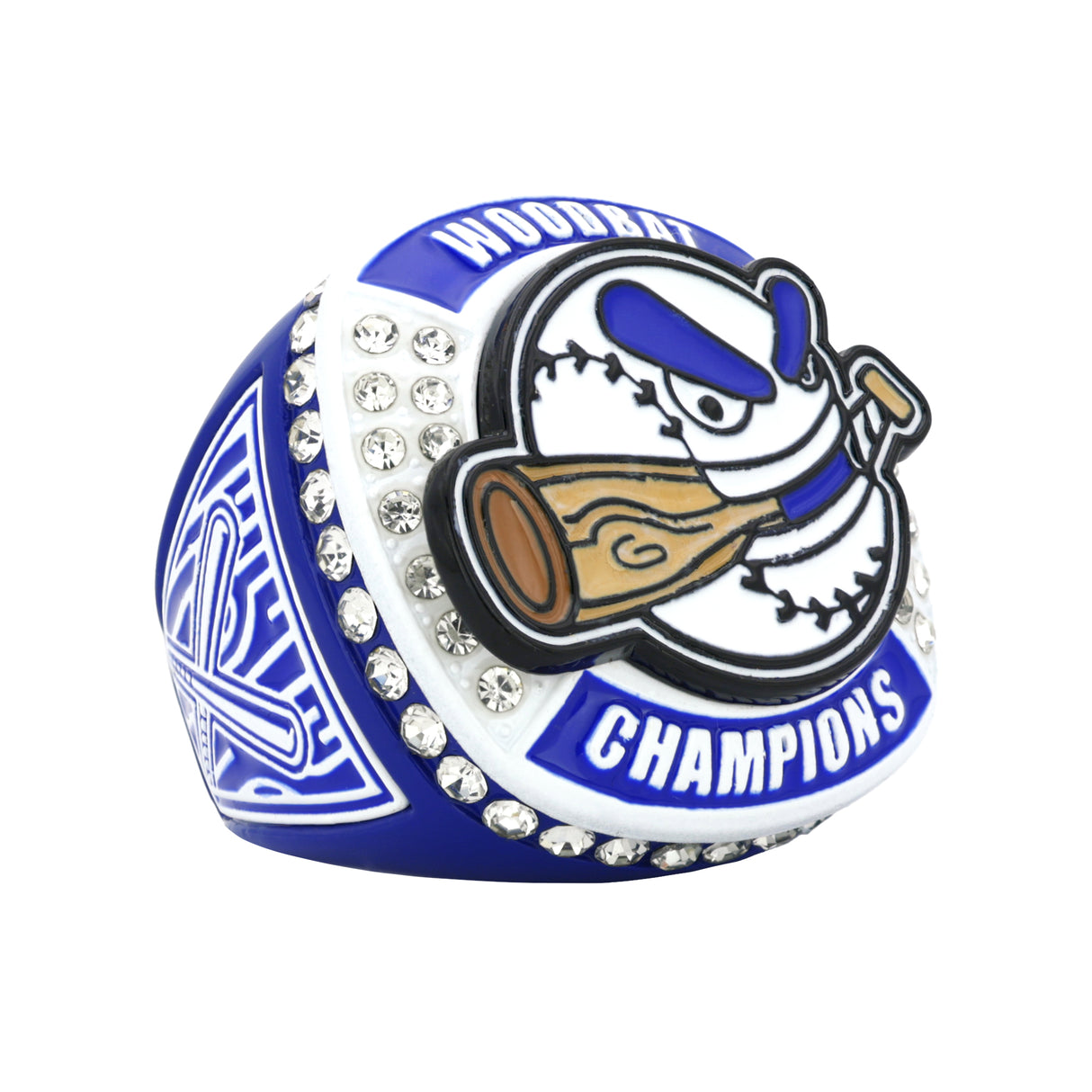 WOODBAT26 BLUE&WHITE CHAMPIONS RING