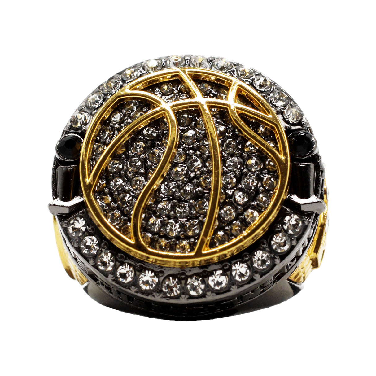 BASKETBALL3 GUNMETAL CHAMPIONS RING