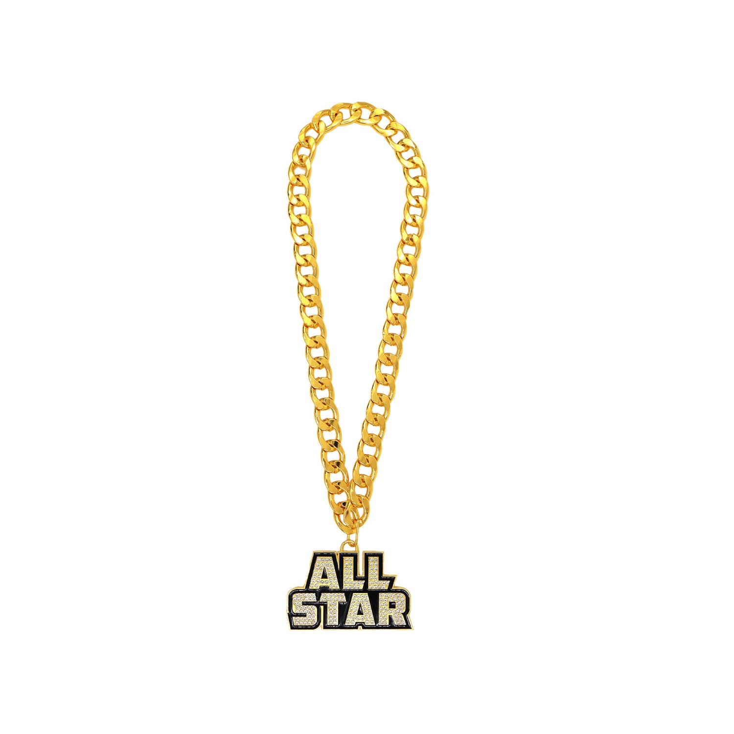 ALL STAR STONE CHAIN GOLD/CLEAR