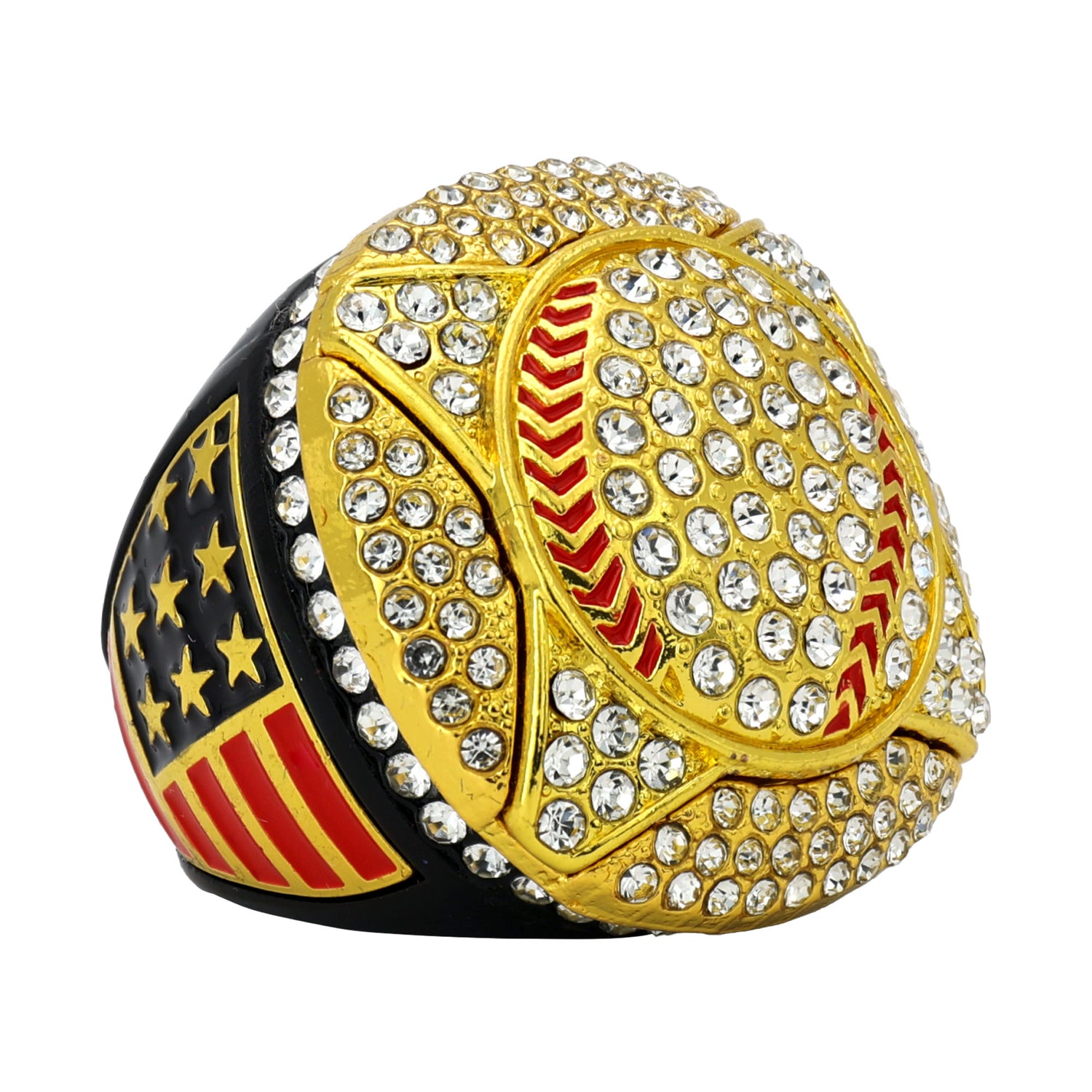 GEN25B BLACK ALL STONES 1 RING