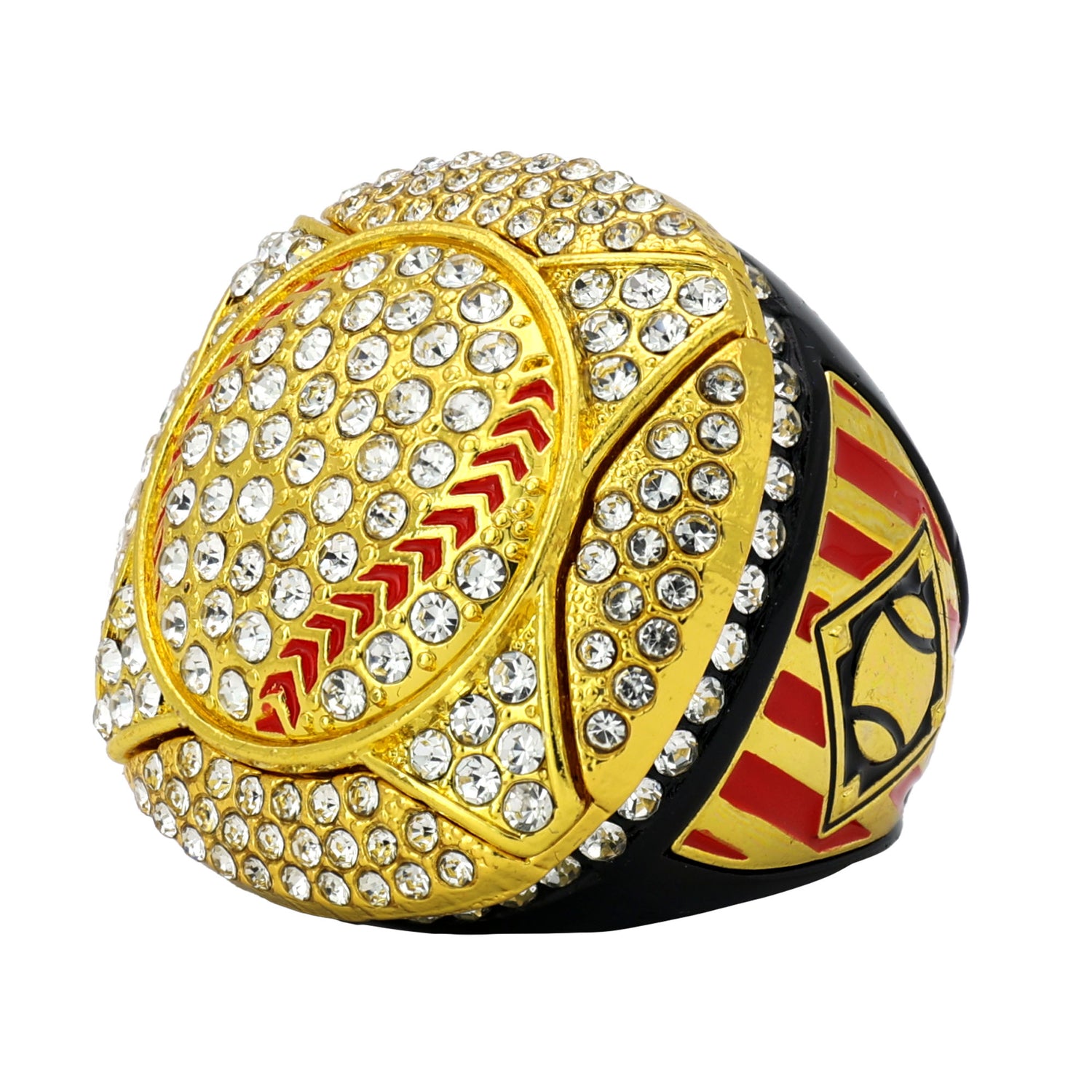 GEN25B BLACK ALL STONES 1 RING