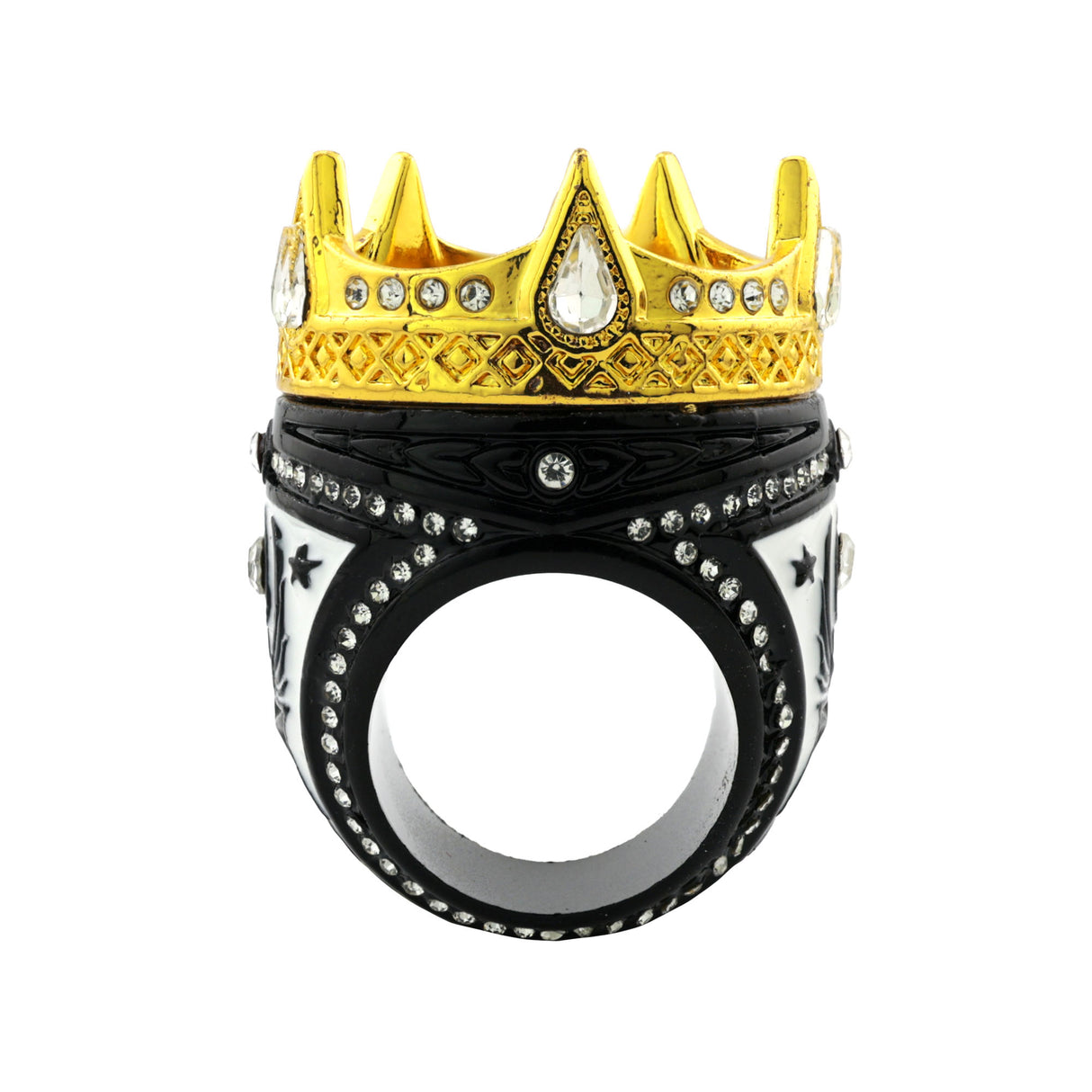 CROWN26 BLACK&GOLD RING
