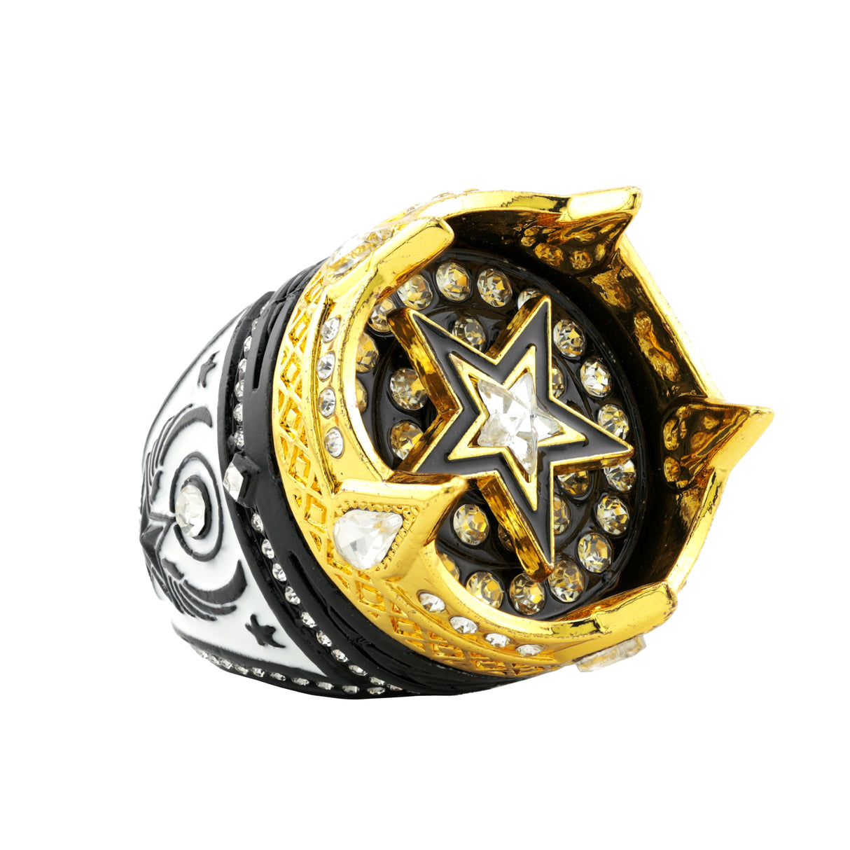 CROWN26 BLACK&GOLD RING