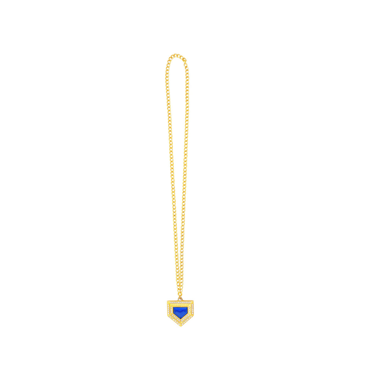 PENDANT26 CHAMPIONS HOMEPLATE CHAIN GOLD/BLUE