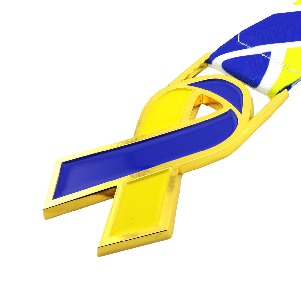 MED26 RIBBON GOLD/BLUE&YELLOW