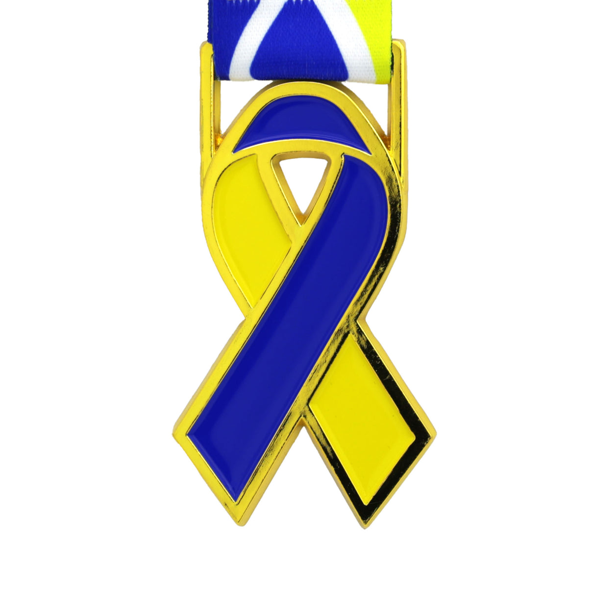 MED26 RIBBON GOLD/BLUE&YELLOW
