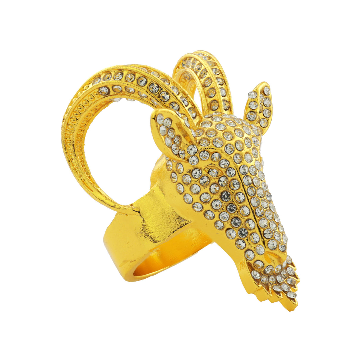 GEN26 GOAT GOLD/CLEAR/CLEAR RING