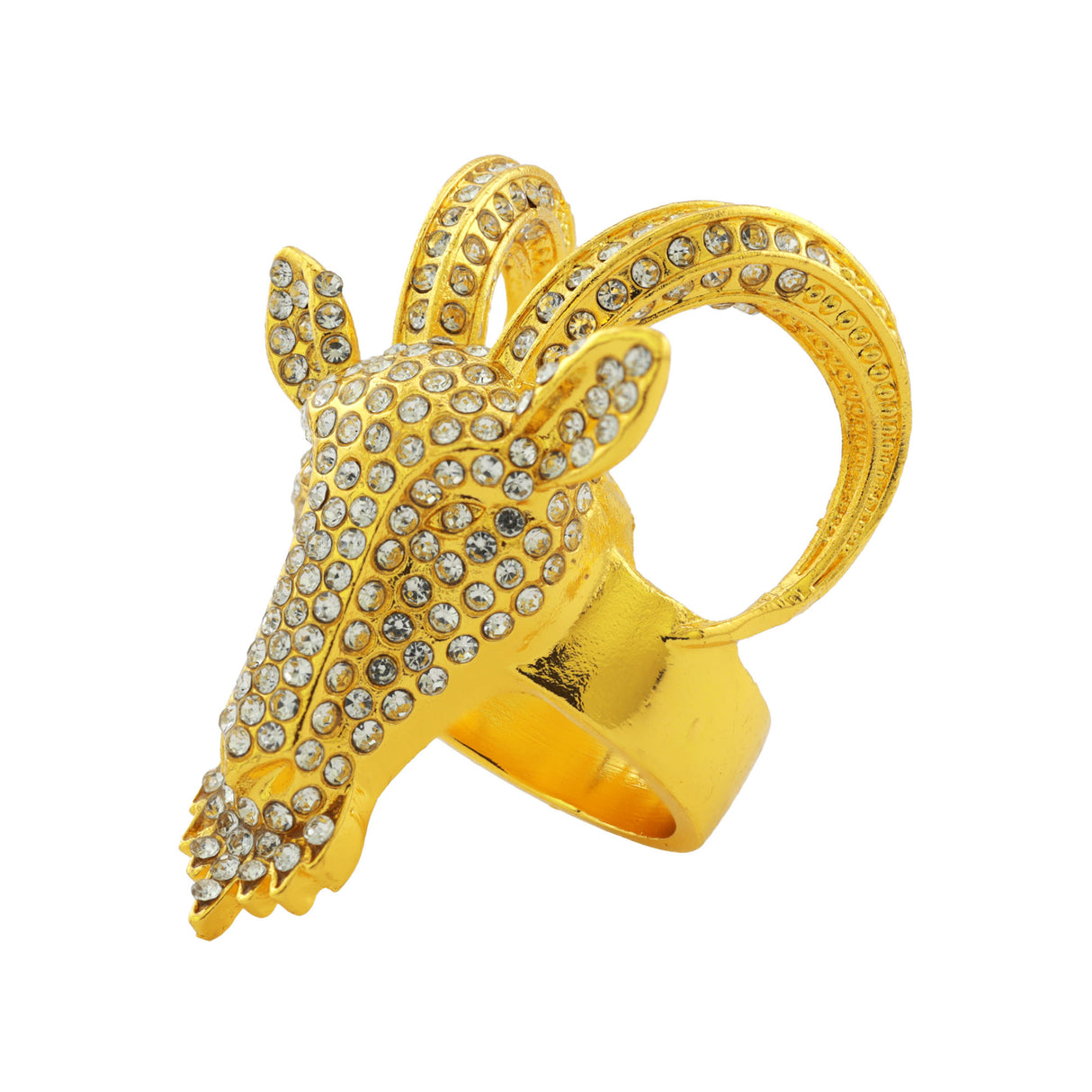 GEN26 GOAT GOLD/CLEAR/CLEAR RING