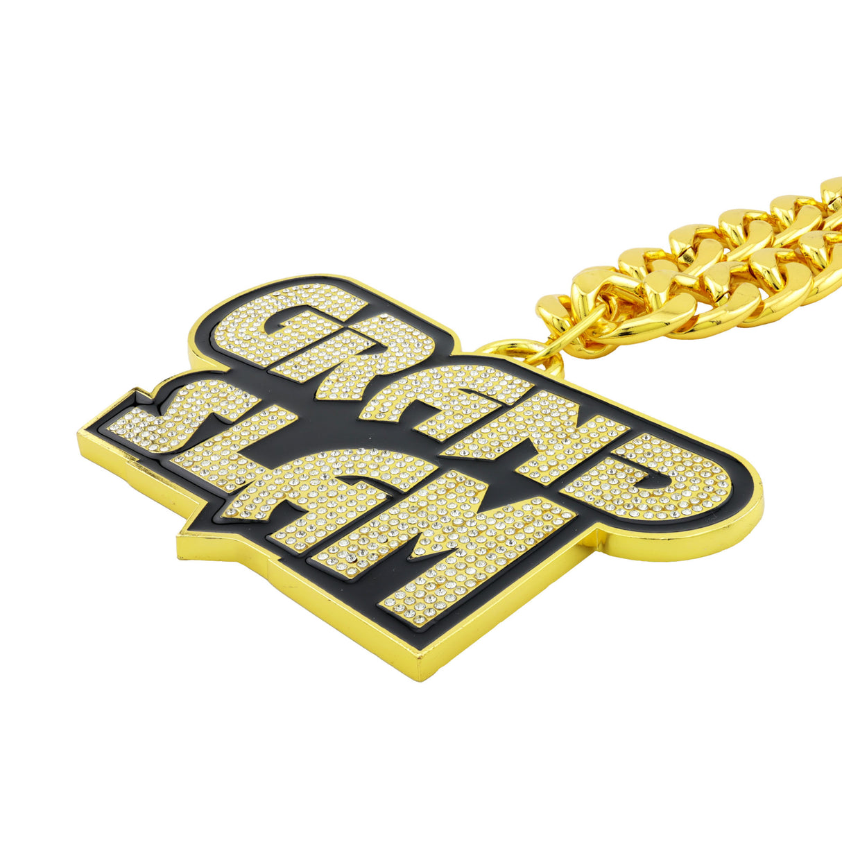 GS26 STONE CHAIN GOLD/CLEAR