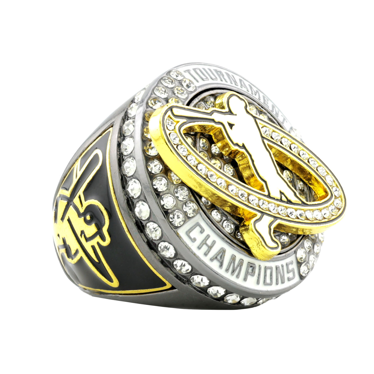 GEN26C BASEBALL GUNMETAL TOURNAMENT CHAMPIONS RING