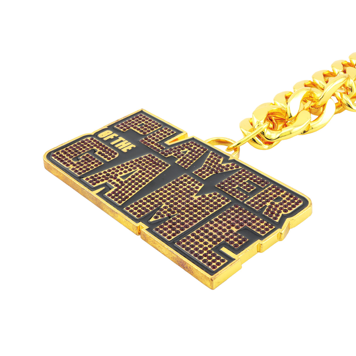 PLAYER OF THE GAME STONE CHAIN GOLD&PURPLE