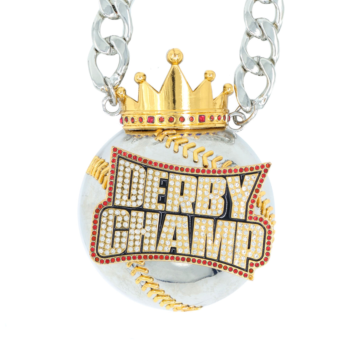 HOME RUN DERBY CHAIN - RED STONES