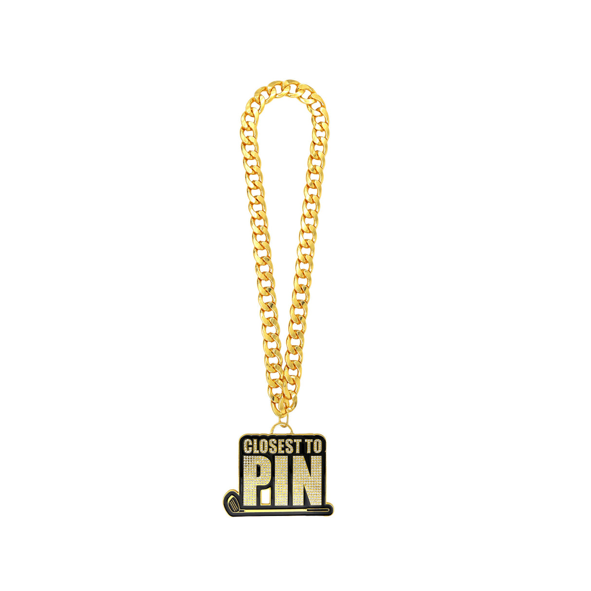 GOLF25 CLOSEST TO PIN GOLD STONE CHAIN