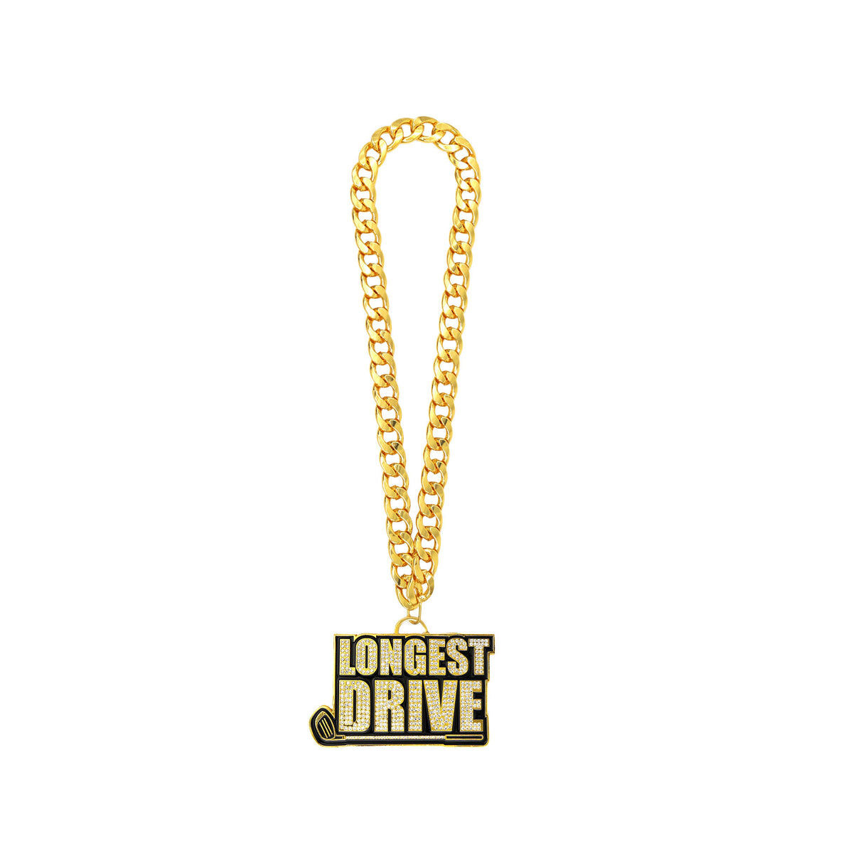 GOLF25 LONGEST DRIVE GOLD STONE CHAIN