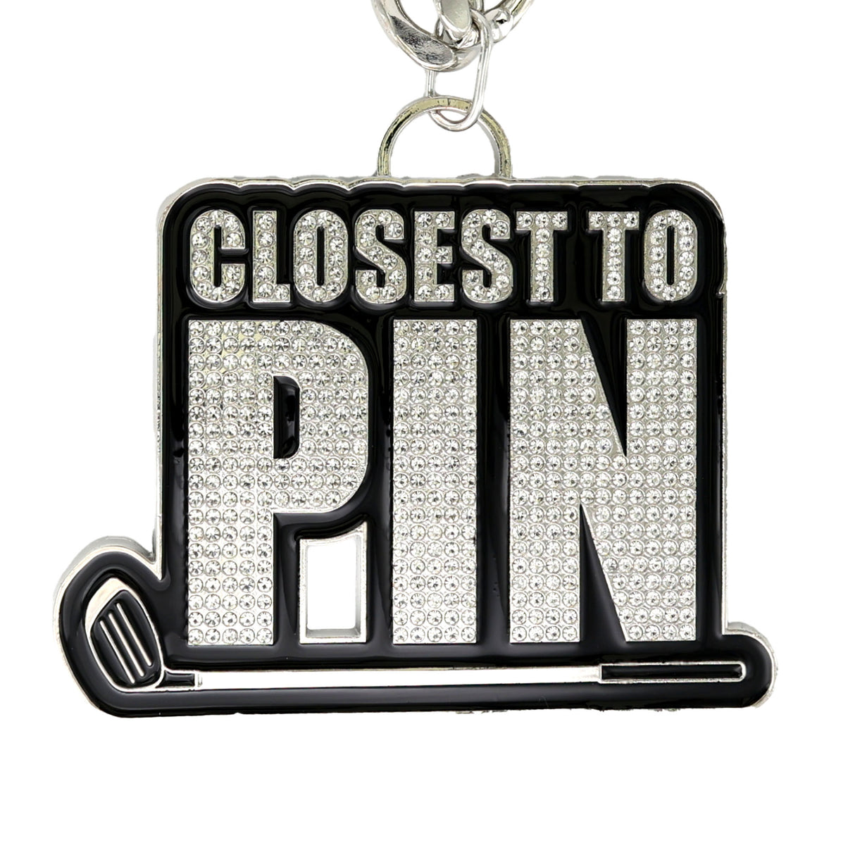GOLF25 CLOSEST TO PIN SILVER STONE CHAIN