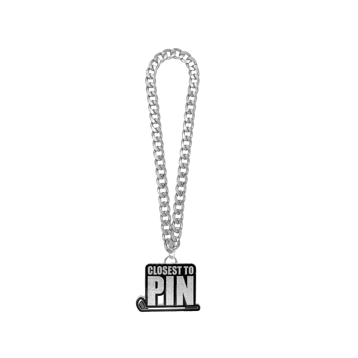 GOLF25 CLOSEST TO PIN SILVER STONE CHAIN