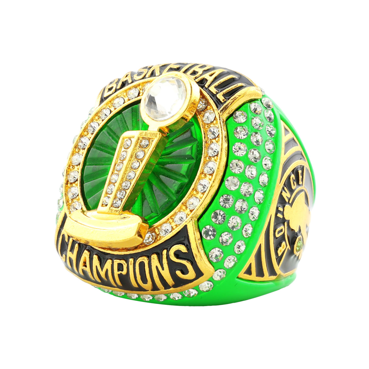 BASKETBALL25 LIME CHAMPIONS RING