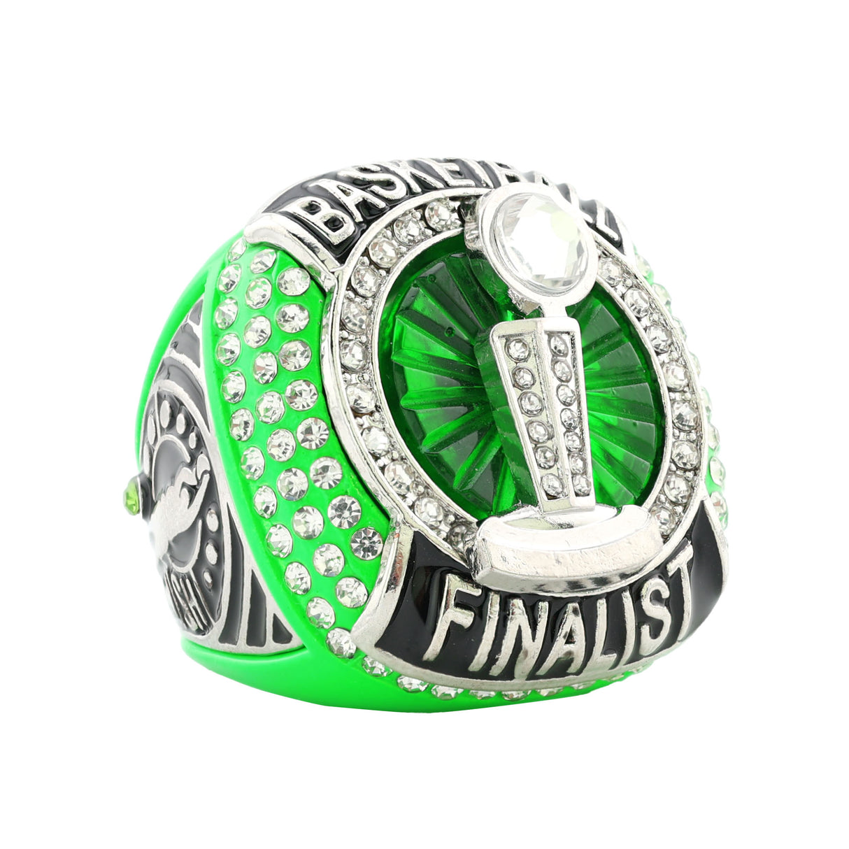 BASKETBALL25 LIME FINALIST RING