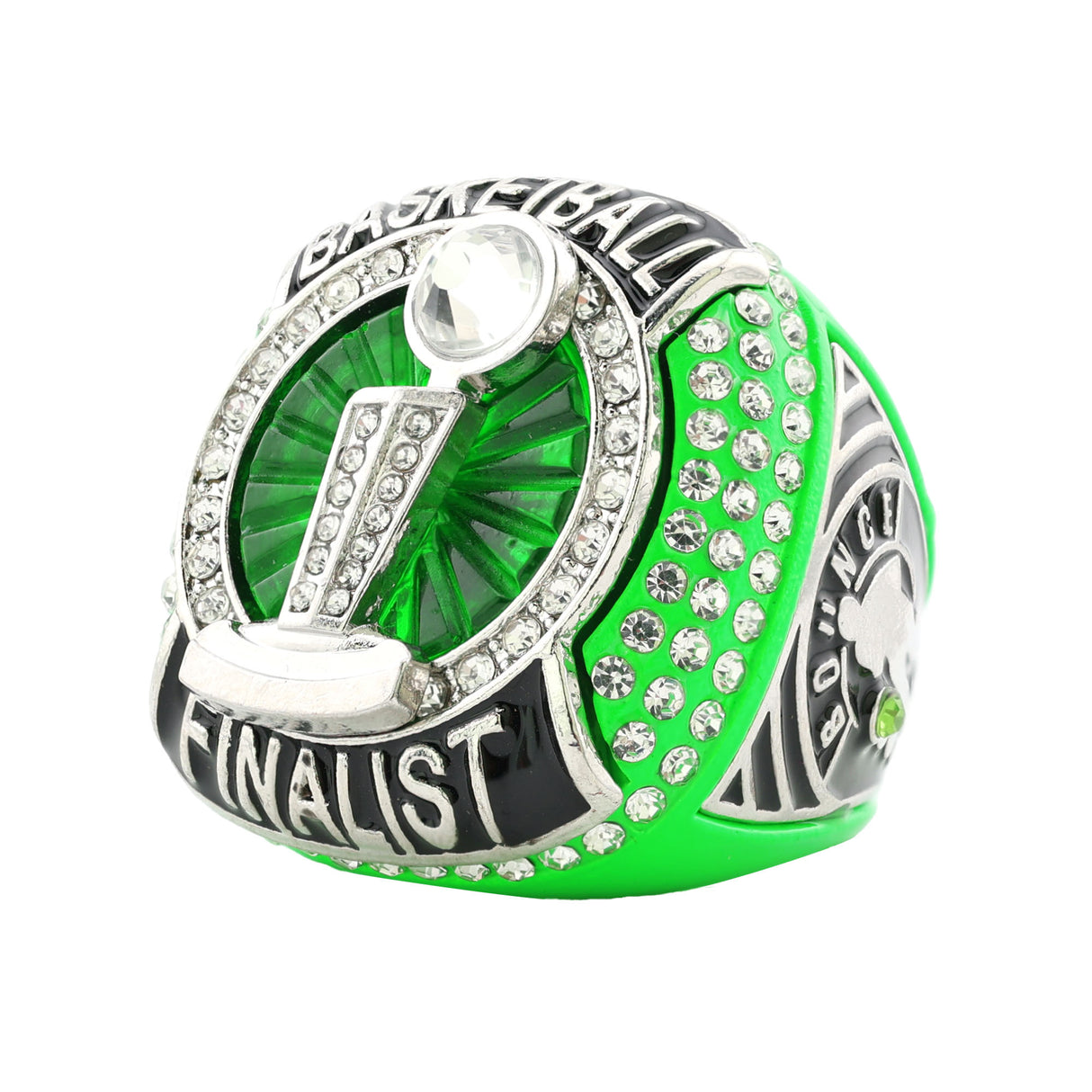 BASKETBALL25 LIME FINALIST RING