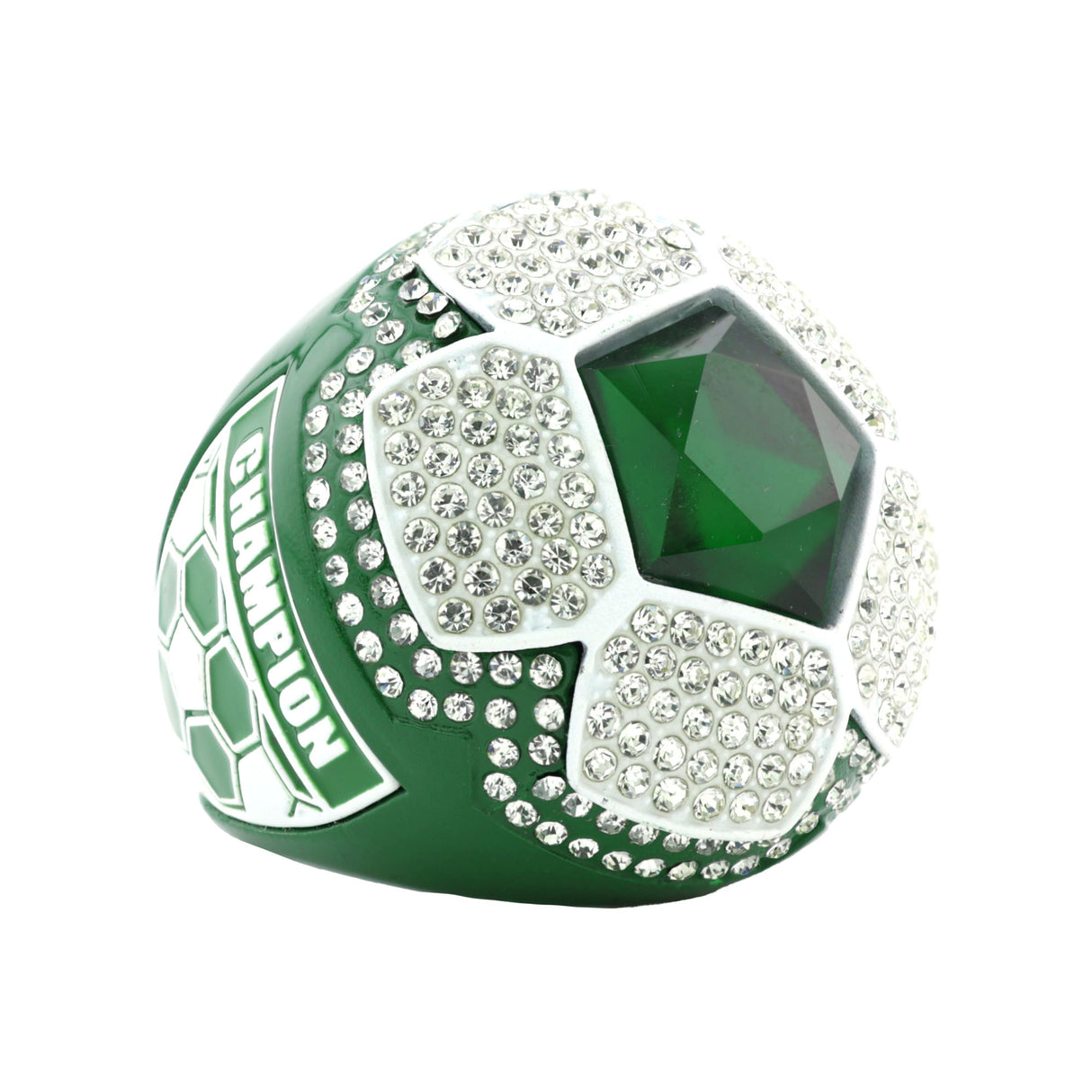 SOCCER25 GREEN&WHITE CHAMPIONS RING