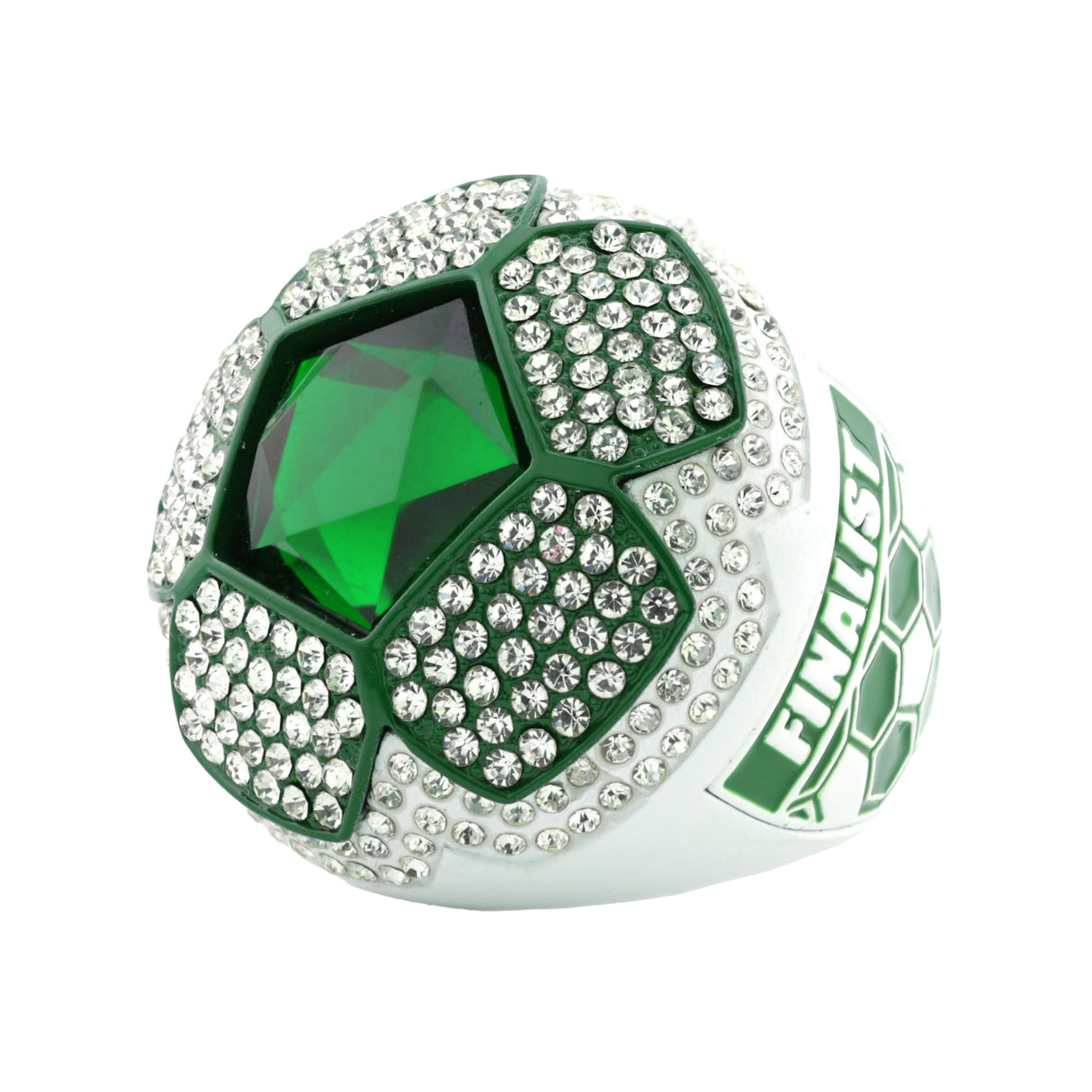 SOCCER25 GREEN&WHITE FINALIST RING