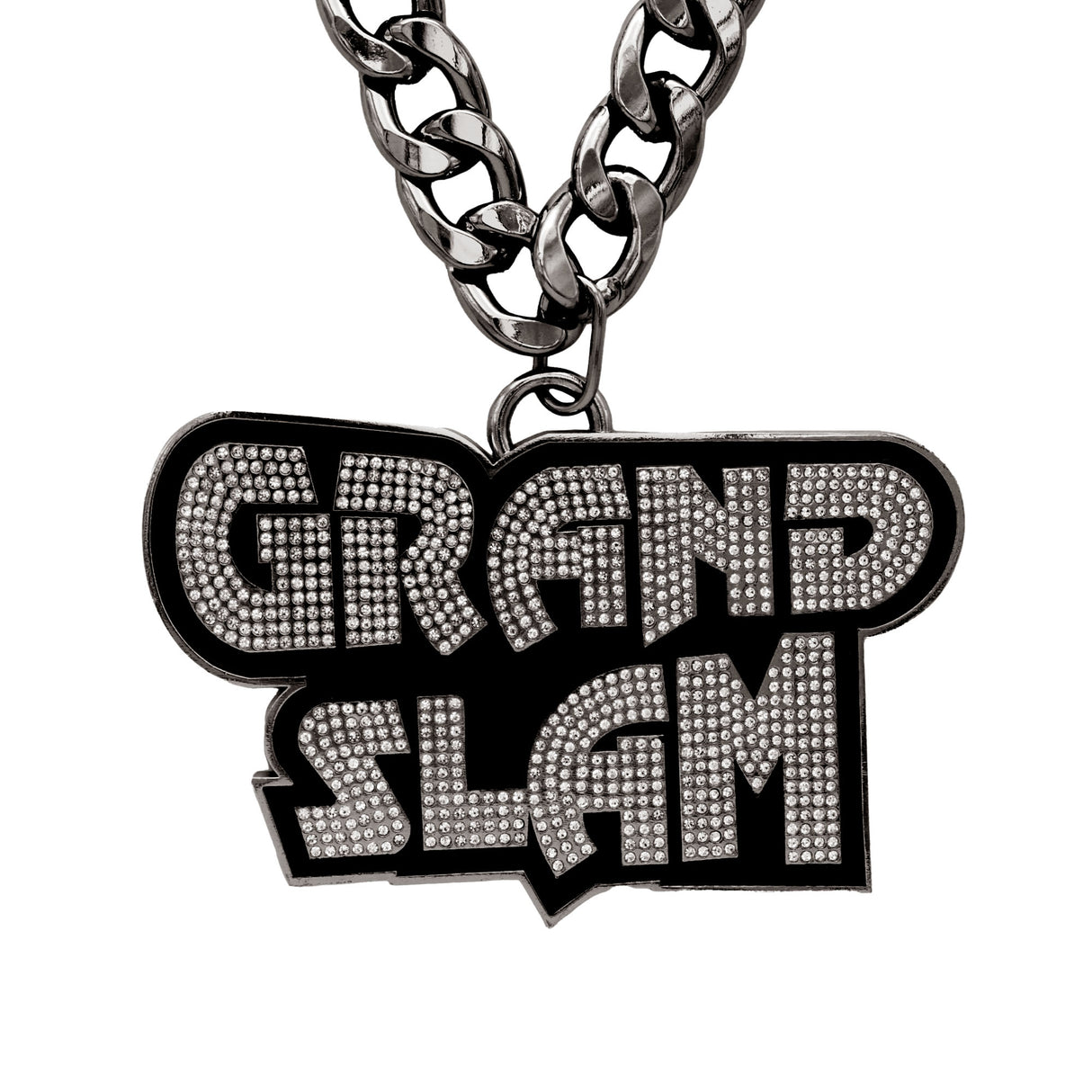 GS26 STONE CHAIN GUNMETAL/CLEAR