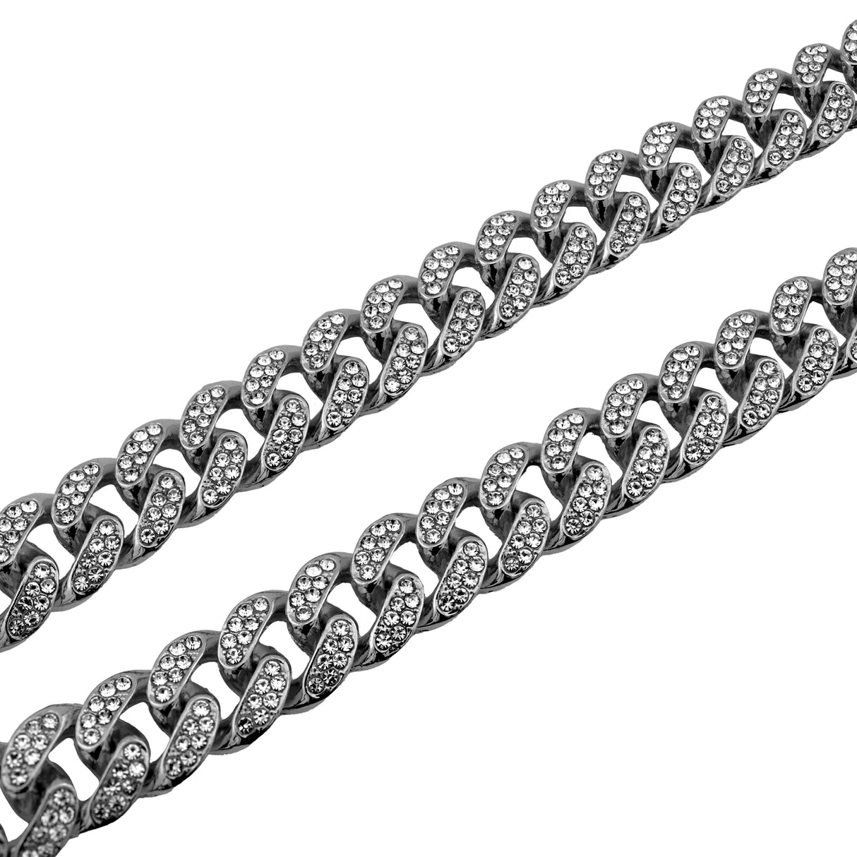 WORLD SERIES GUNMETAL STONE CHAIN
