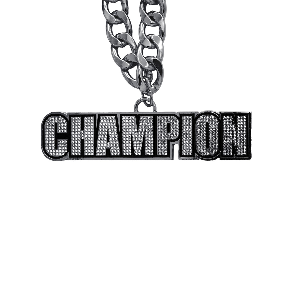 GEN STONE CHAIN GUNMETAL&CLEAR CHAMPION