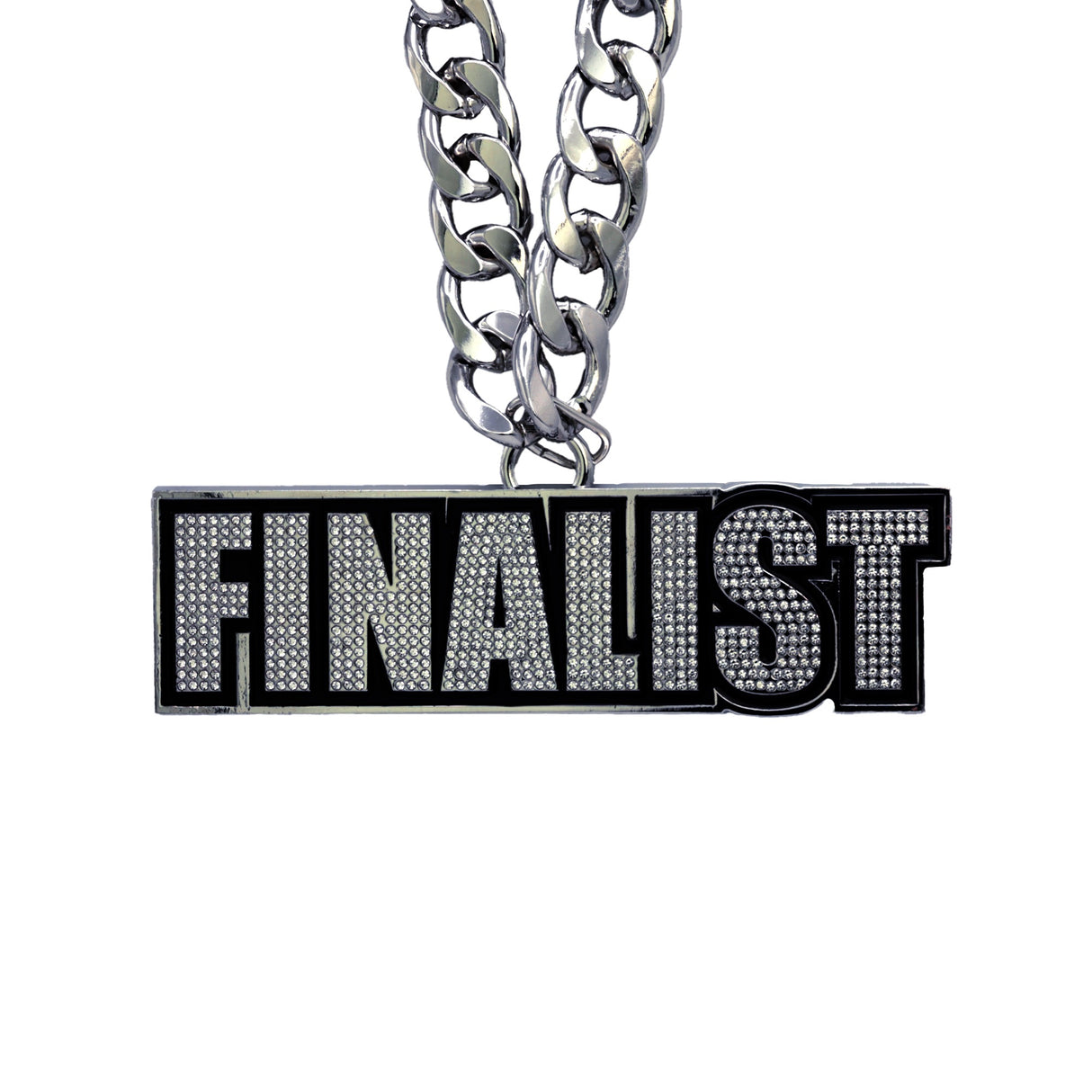 GEN STONE CHAIN GUNMETAL&CLEAR FINALIST