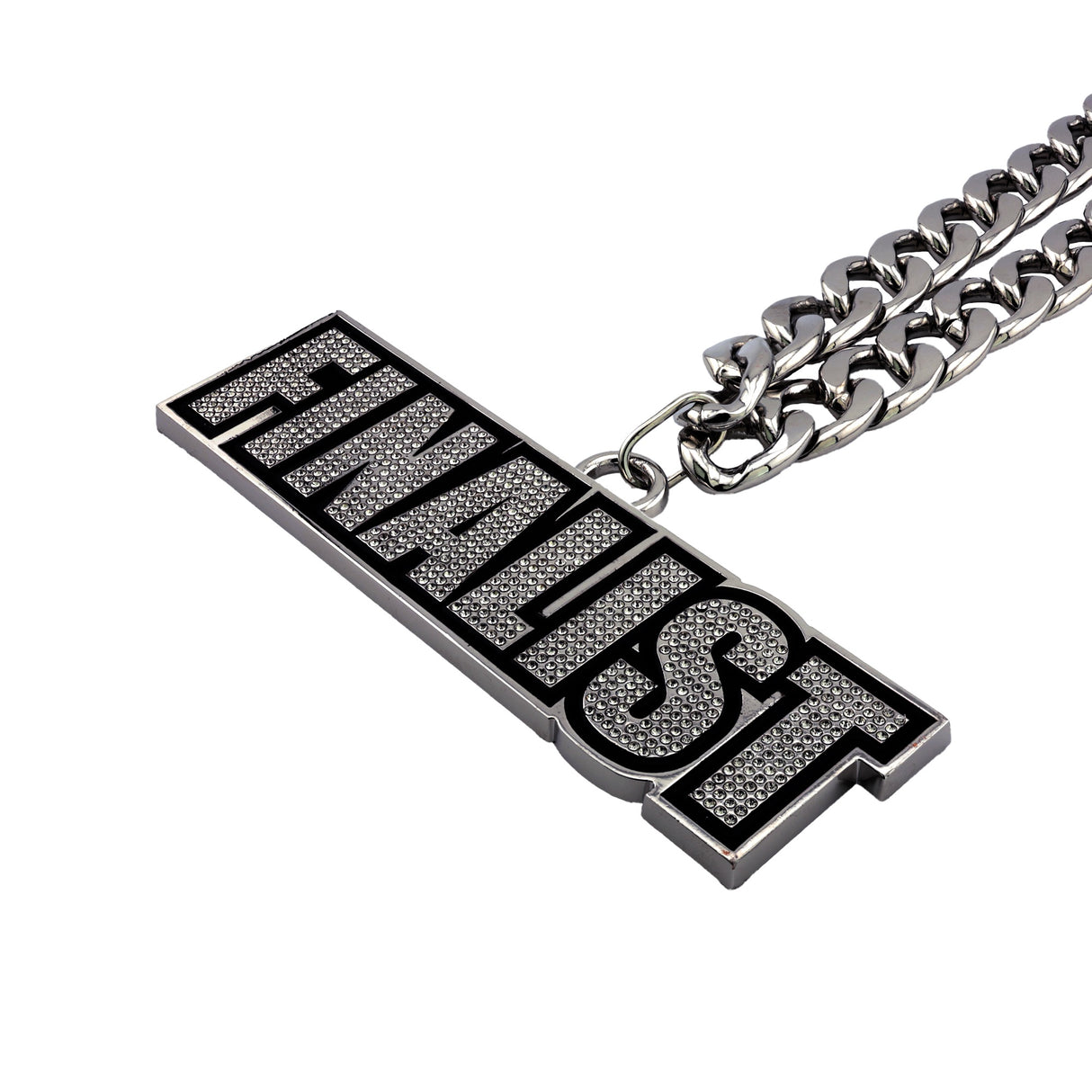 GEN STONE CHAIN GUNMETAL&CLEAR FINALIST
