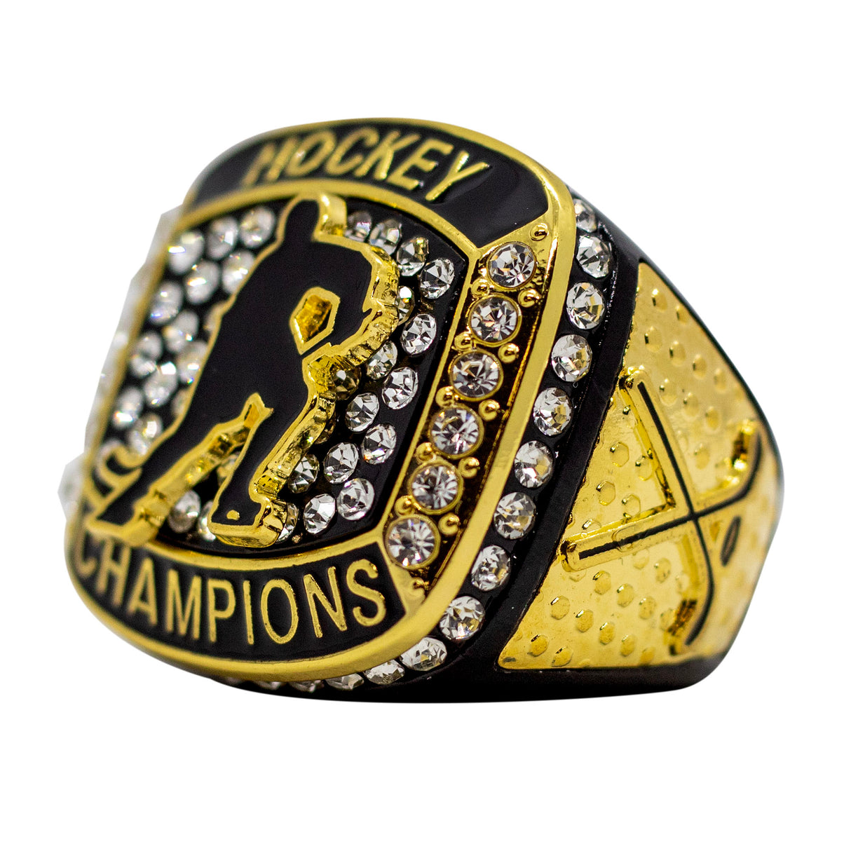 HOCKEY BLACK CHAMPIONS RING
