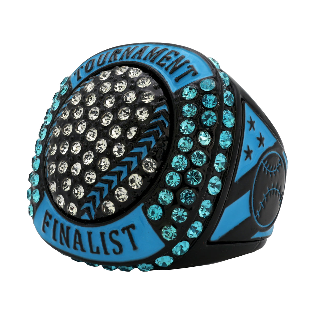 GEN25A BLACKOUT NEON BLUE TOURNAMENT FINALIST RING