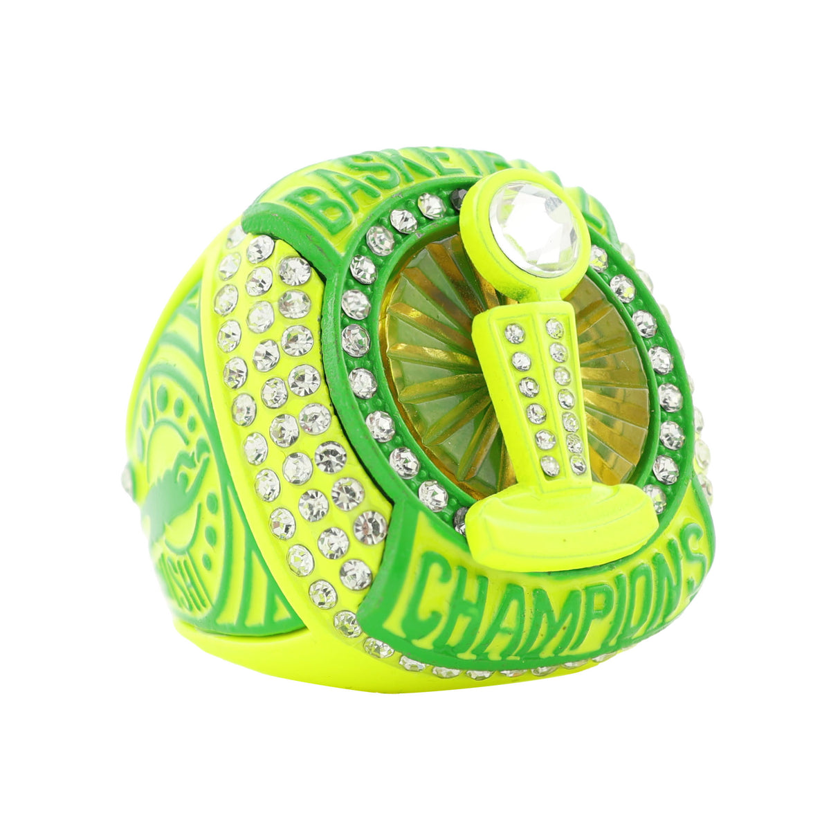 BASKETBALL25 NEON GREEN CHAMPIONS RING
