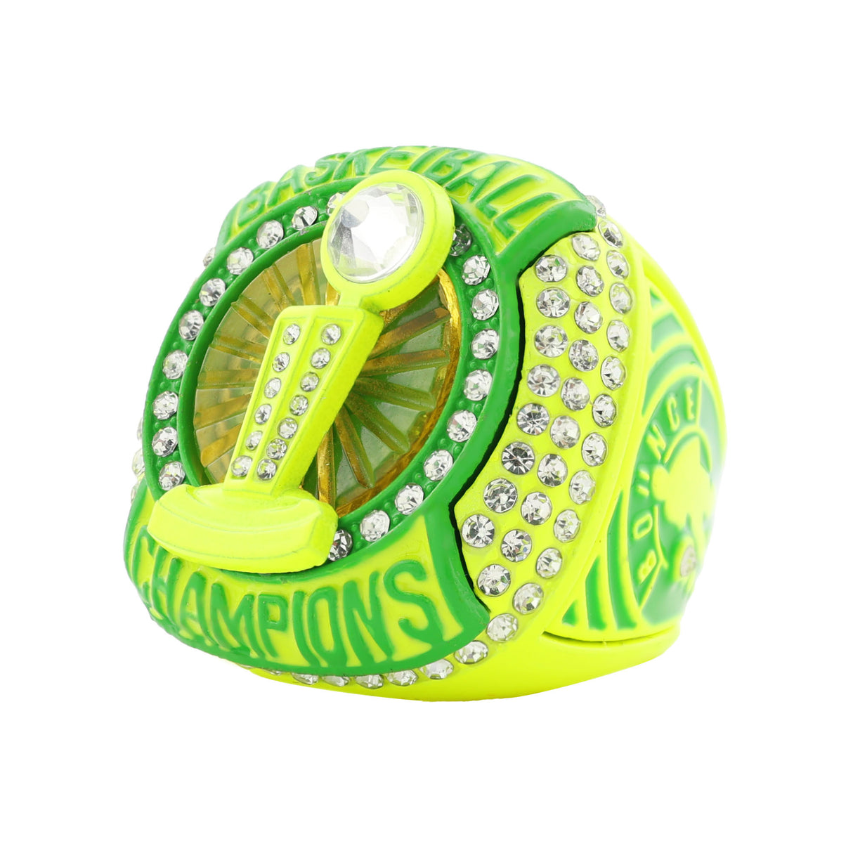 BASKETBALL25 NEON GREEN CHAMPIONS RING